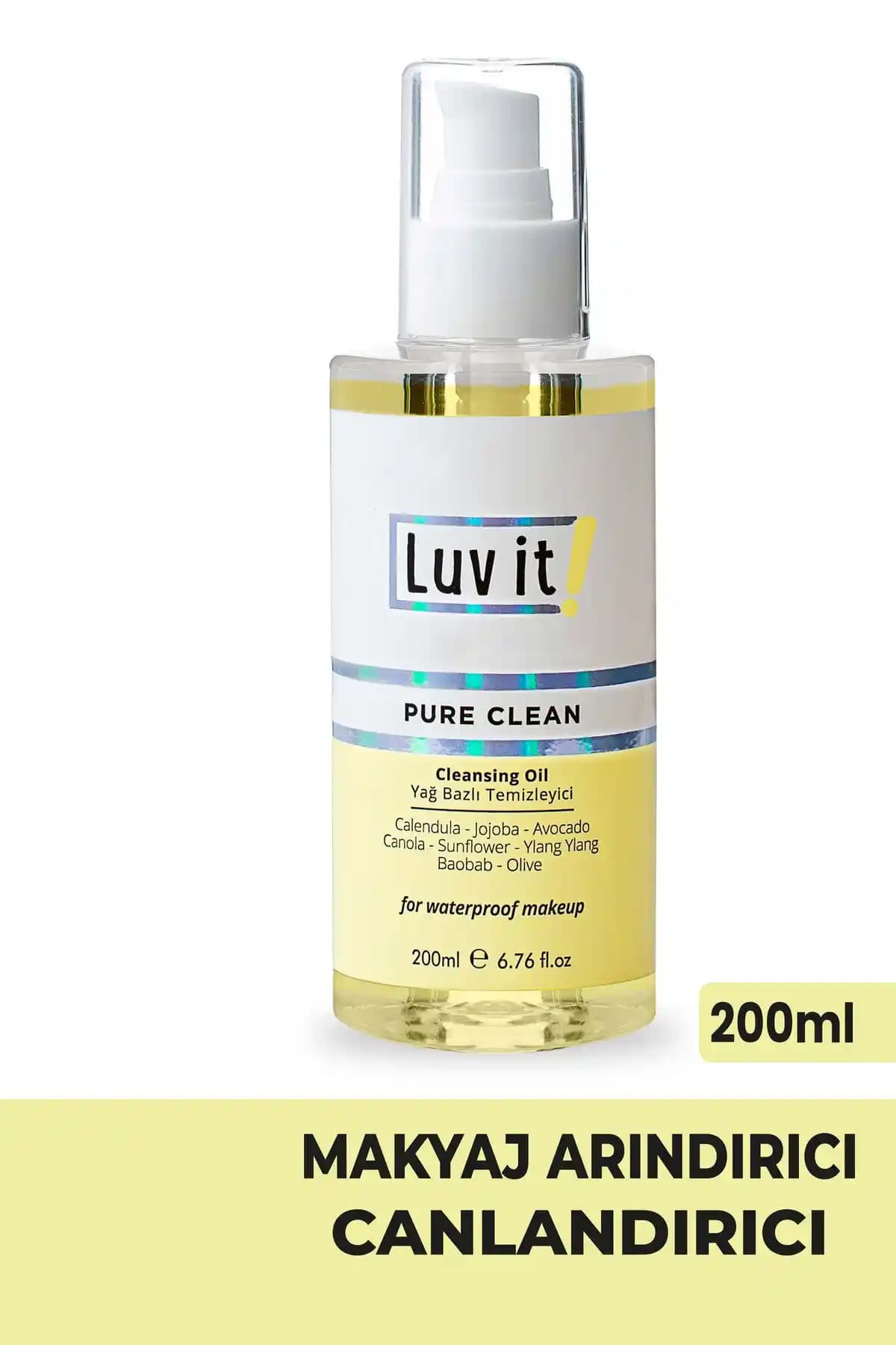 Luv it! Bitkisel İçerikli Yağ Bazlı Makyaj Temizleyici – Doğal ve Etkili Cilt Temizleme Çözümü