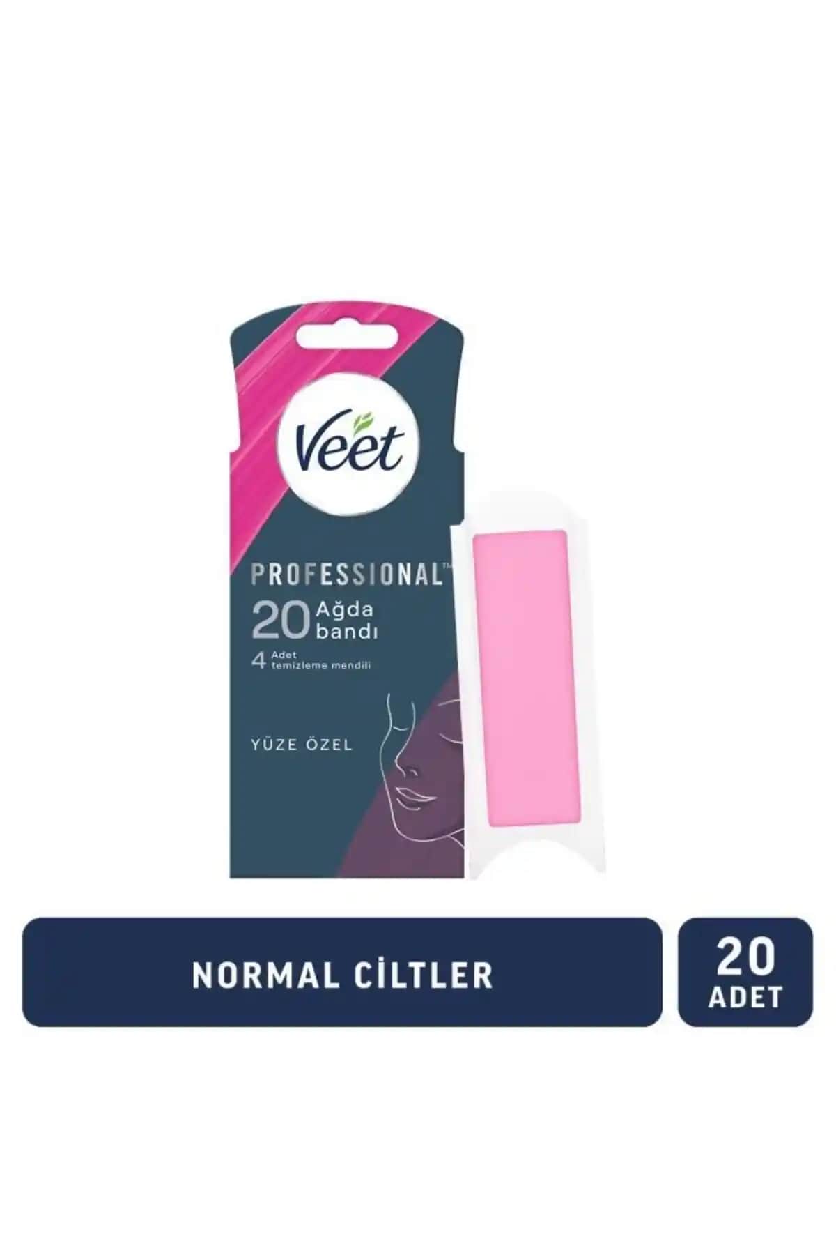 Veet Profesyonel Yüz Ağda Bandı Hassas Ciltler İçin Güvenli ve Etkili Tüy Alma Çözümü