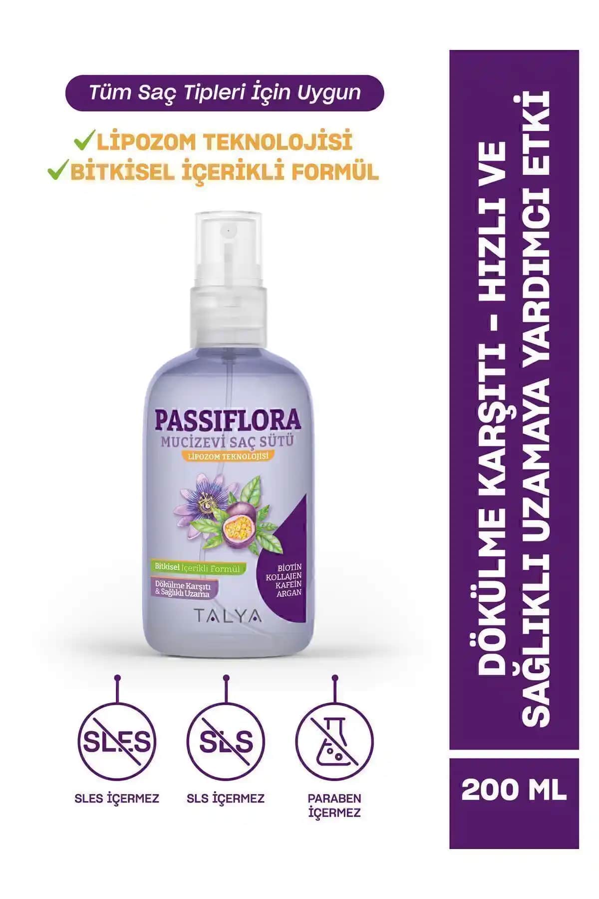 Talya Passiflora Mucizevi Saç Sütü ile Doğal ve Güçlü Saçlara Ulaşın