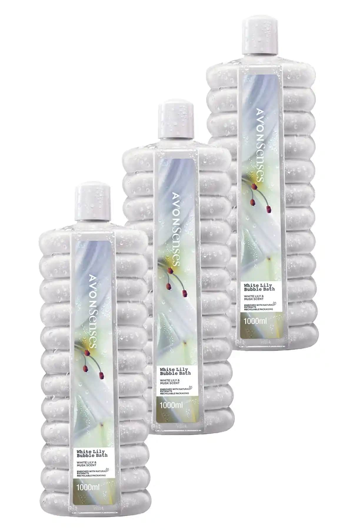 Avon Zambak Banyo Köpüğü Seti 3'lü 1 Litre Ferahlatıcı ve Cilt Dostu Temizlik Ürünü