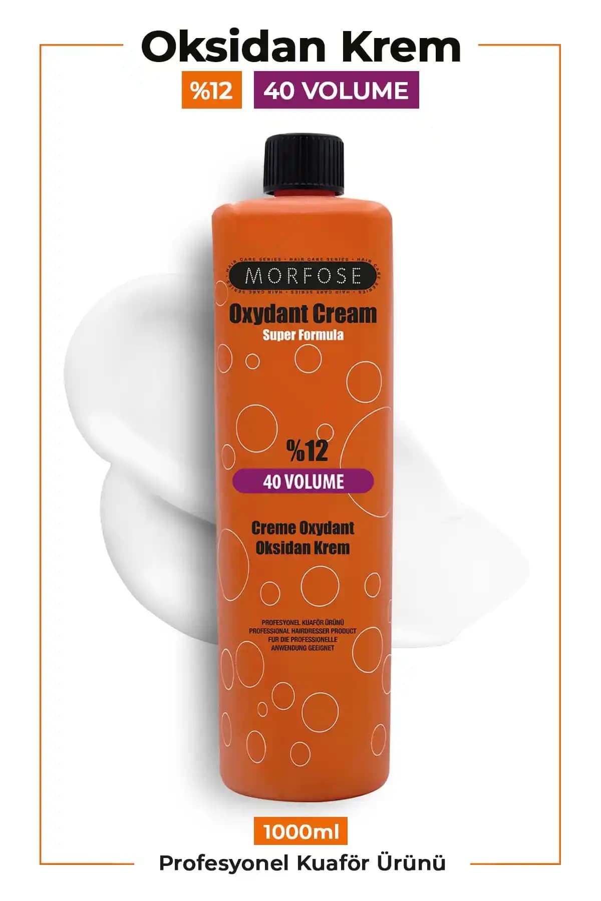 Morfose %12 40 Volume Oksidan Saç Renk Açma ve Canlandırma İçin Güçlü Çözüm
