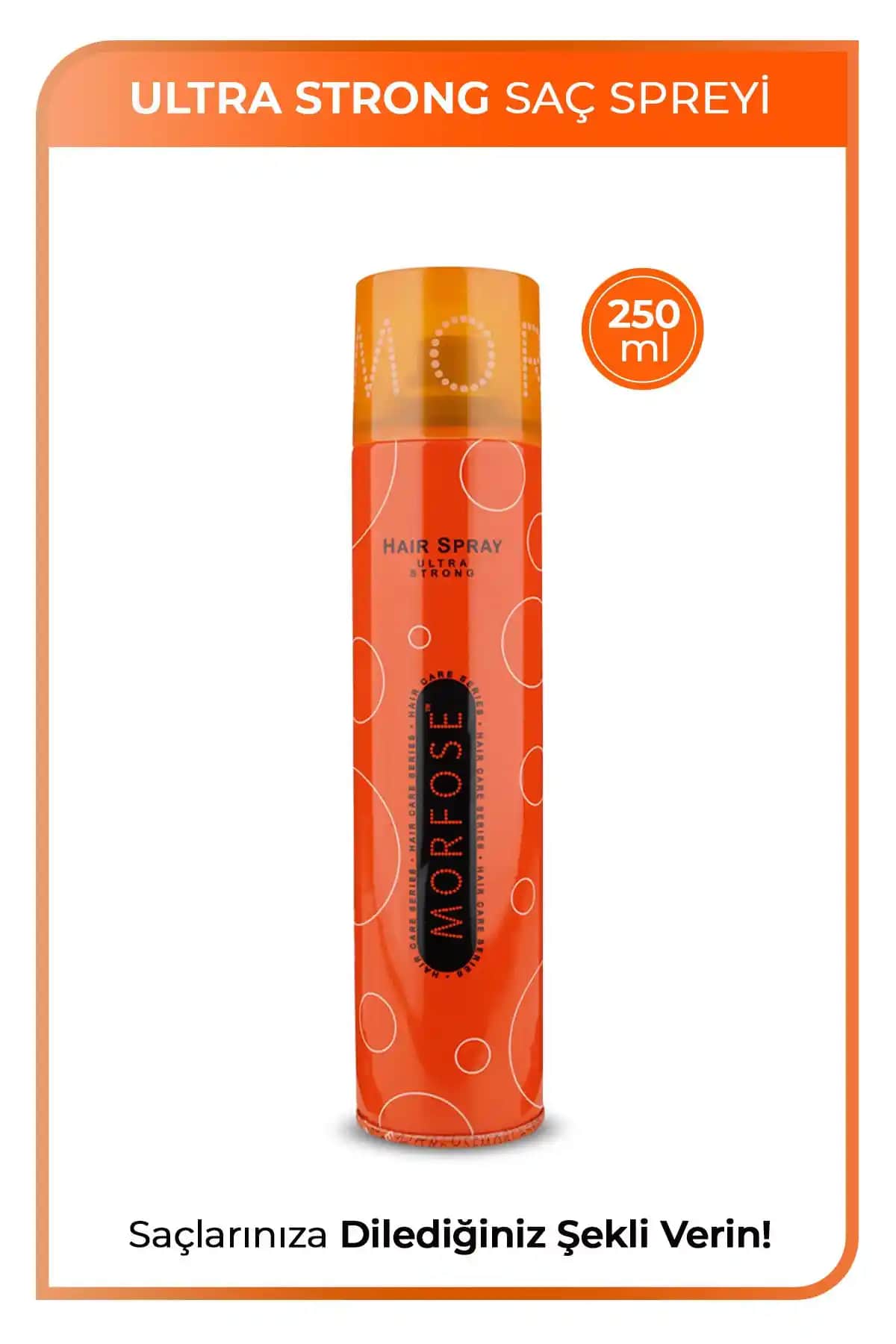 Morfose Ultra Strong Saç Spreyi 250 ml Güçlü Tutucu ve Hacim Artırıcı Saç Bakım Ürünü