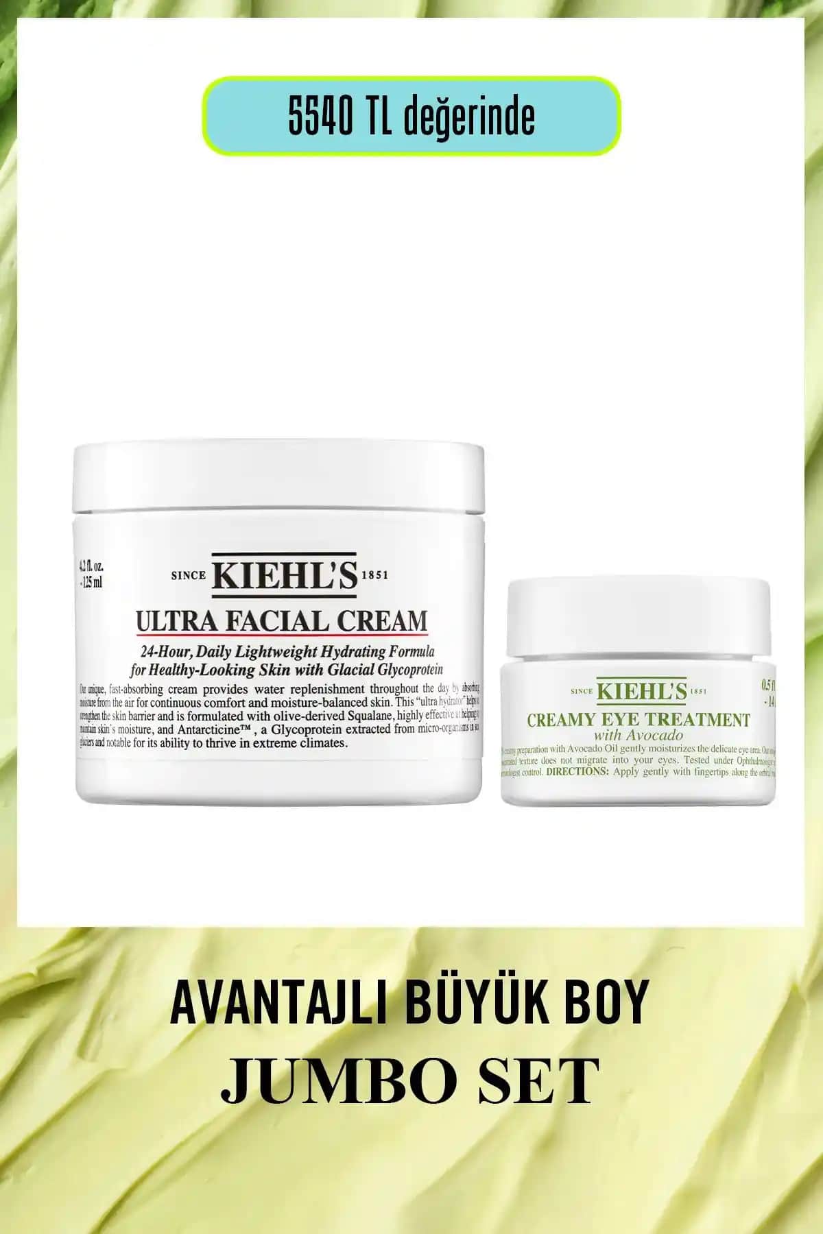 Kiehl’s Ultra Nemlendirici ve Avokado Göz Kremi Seti Cilt ve Göz Bakımı İçin Etkili Çözüm