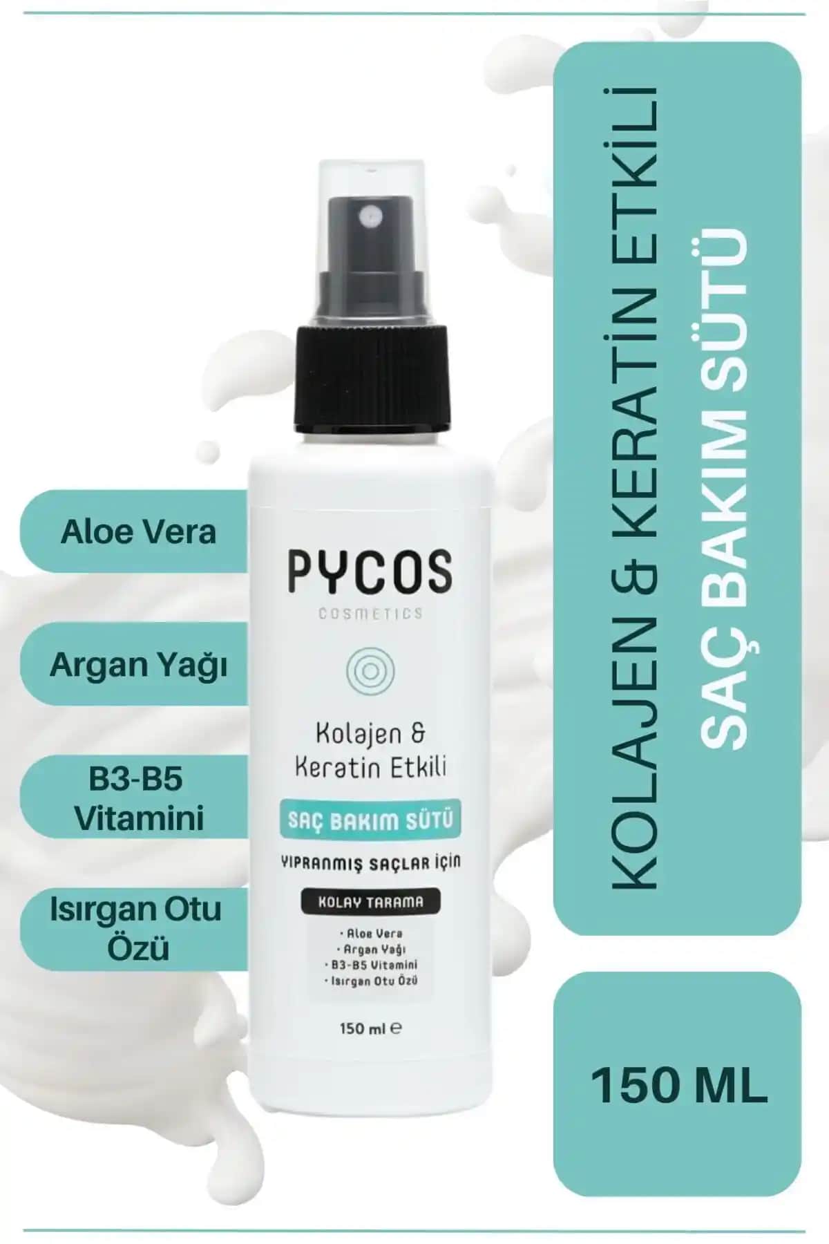 PYCOS COSMETICS Sac Bakım Sütü: Doğal İçeriğiyle Saçlara Canlılık Katıyor