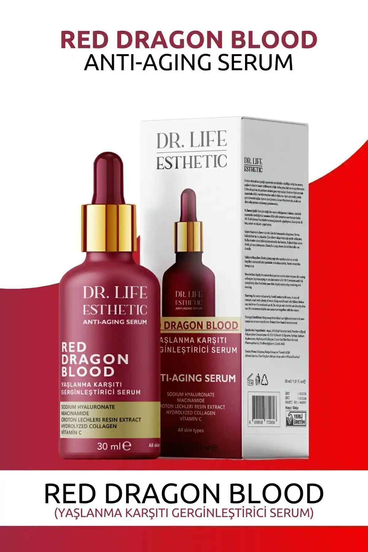 DR LIFE ESTHETIC Red Dragon Blood Yaşlanma Karşıtı Gerginleştirici Serum İncelemesi