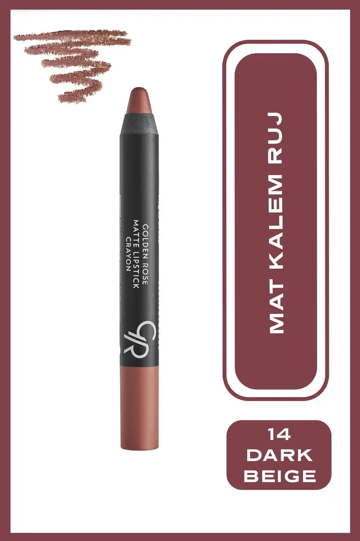 Golden Rose Mat Kalem Ruj Karşılaştırması: No 14 Dark Beige ve No 18 Capuccuno