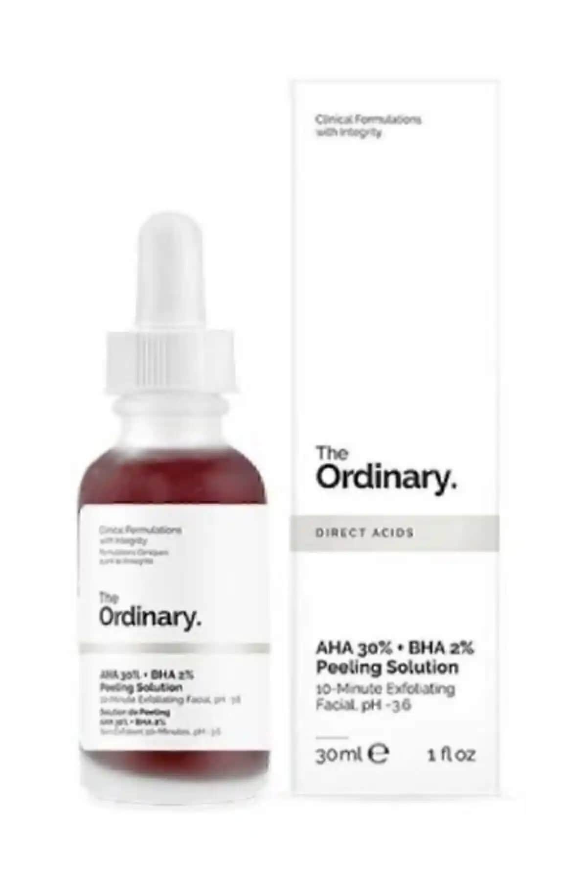 The Ordinary AHA 30% + BHA 2% Peeling Solution: Derinlemesine Cilt Yenileme ve Parlaklık Sağlayan Ürün