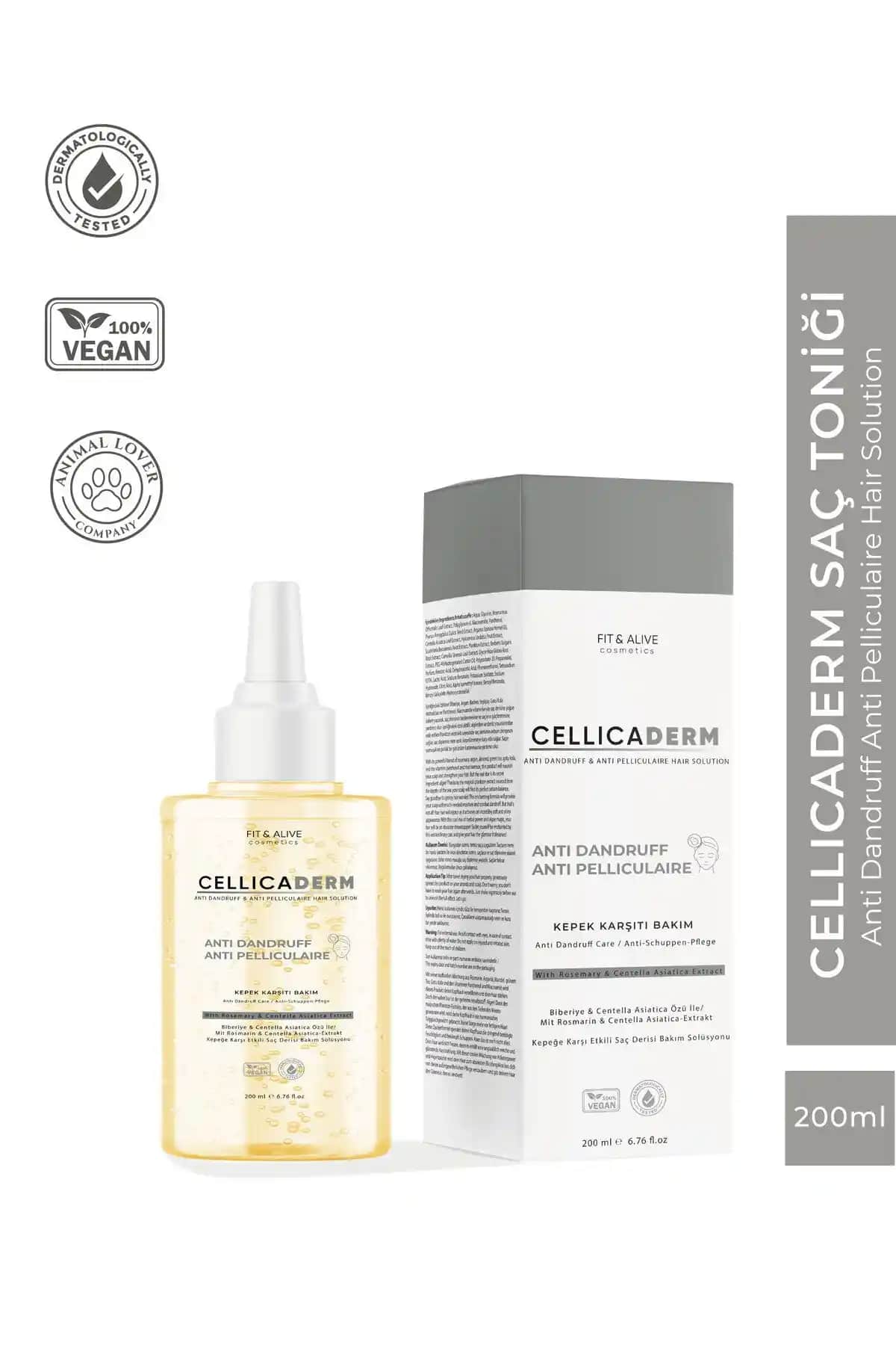 Fit & Alive Fitalive Cellicaderm Kepek Karşıtı Saç Solüsyonu İncelemesi ve Kullanıcı Deneyimleri