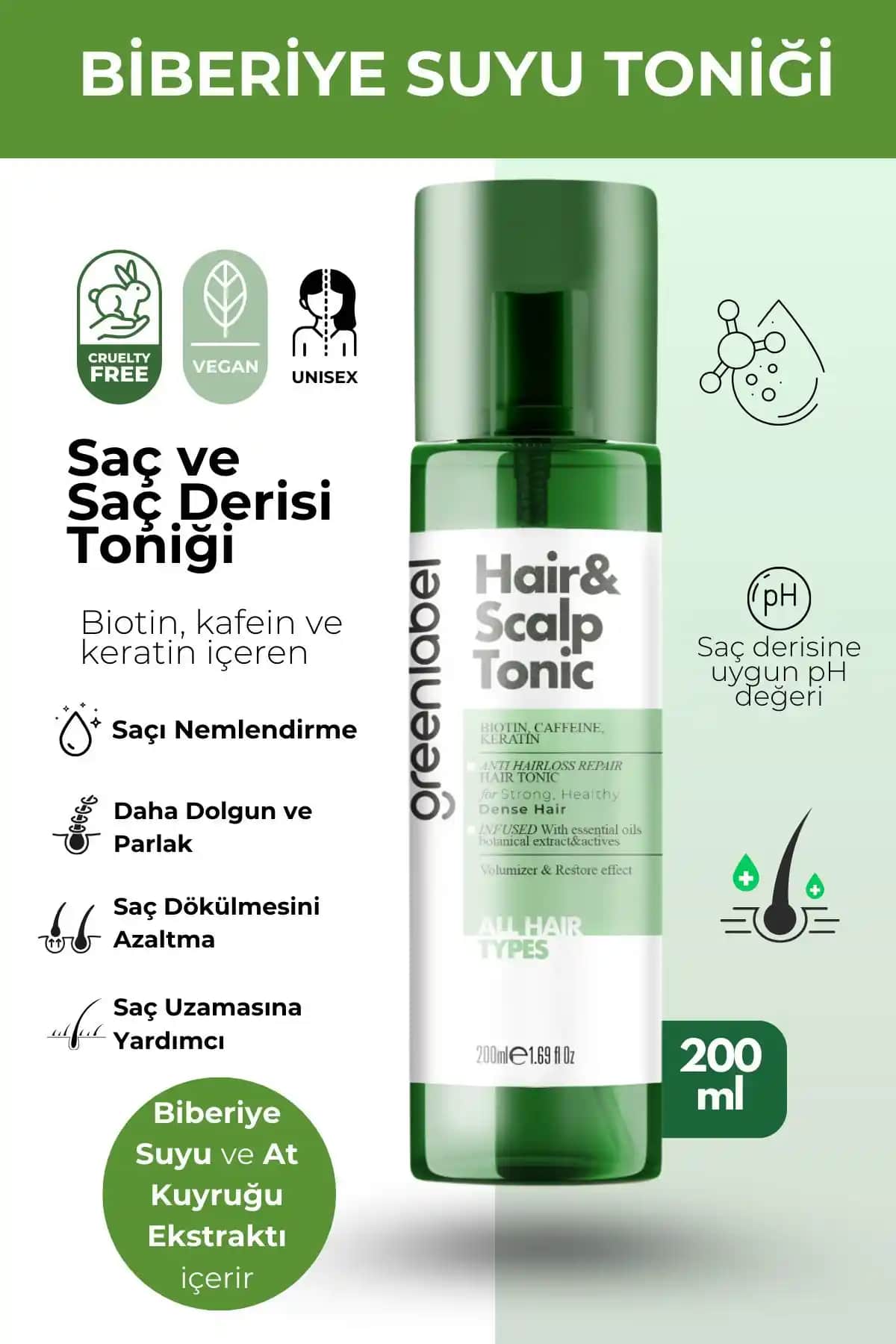 Green Label Biberiye Suyu ile Doğal Saç Bakımında Yeni Bir Dönem Başlatın