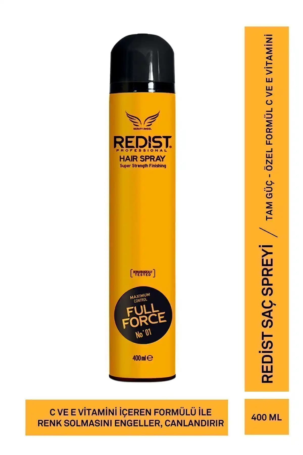 Redist Full Force Extra Sert Saç Spreyi ile Gün Boyu Kalıcı ve Dolgun Saçlar