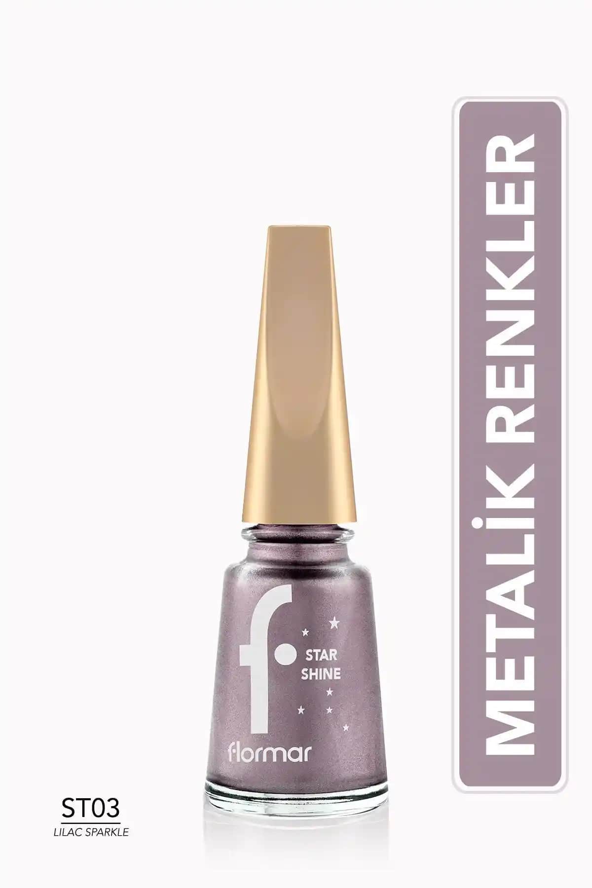 Flormar Metalik Parlak Oje Karşılaştırması: 003 Lılac Sparkle ve 005 Bronze Flash