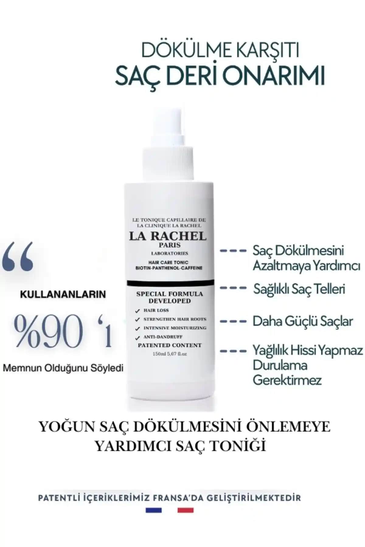 La Rachel Dökülme Karşıtı Saç Toniği: Güçlendiren ve Uzatan Bilimsel Formül