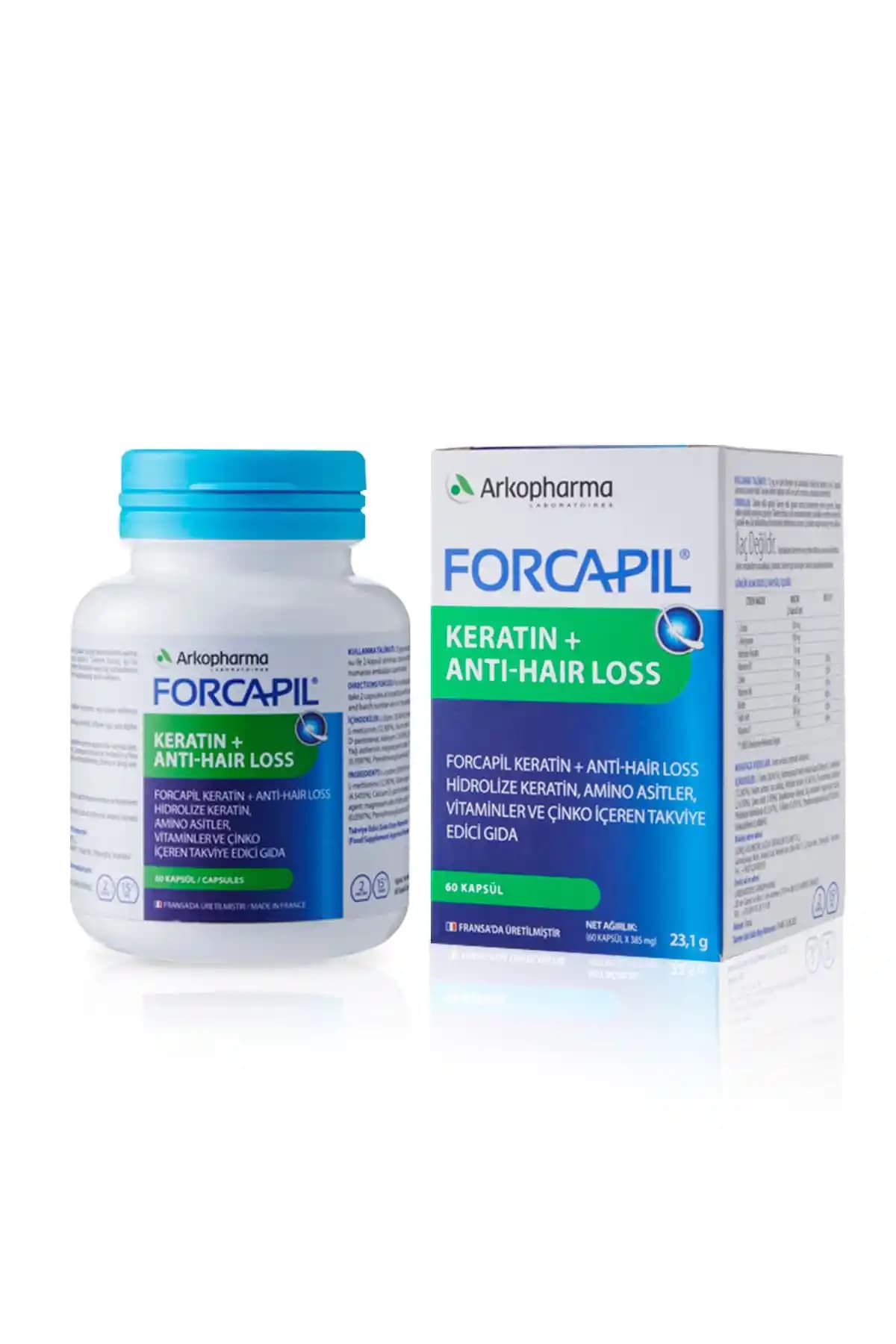 Saç Dökülmesine Karşı Etkili Keratin Takviyesi: Forcapil® Keratin Anti Hair Loss 60