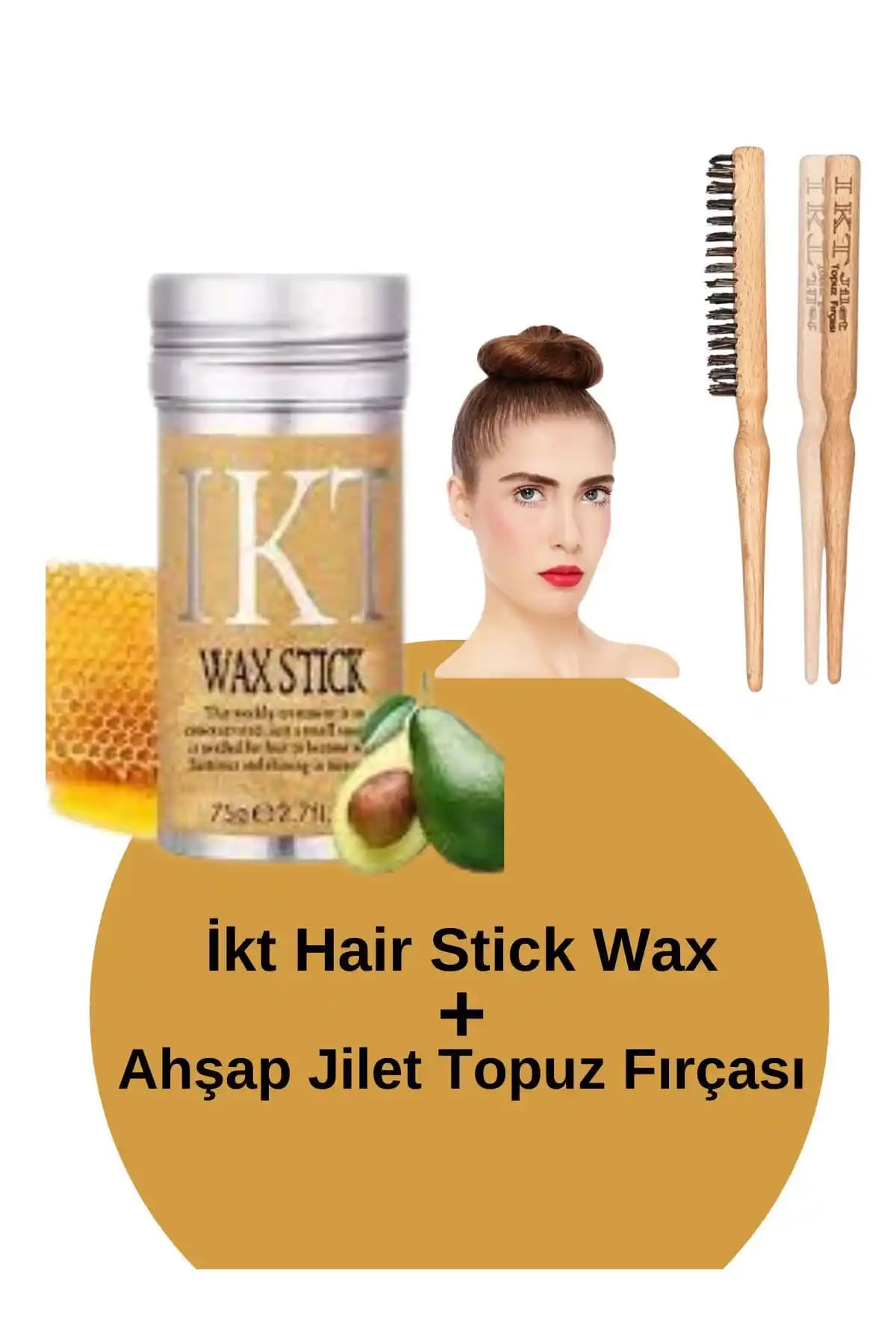 İKT Stick Wax ve Ahşap Topuz Fırçası ile Saç Şekillendirmede Yenilikçi Çözüm