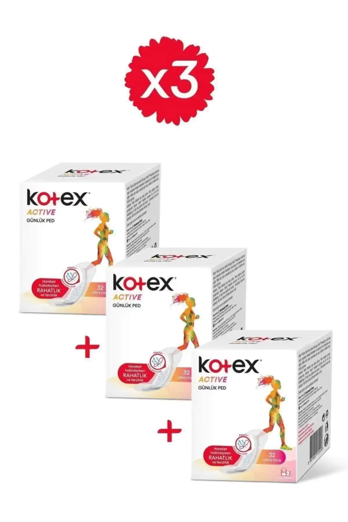 Kotex Active Günlük Ped Uzun ve Ultra İnce Ürünlerin Karşılaştırması