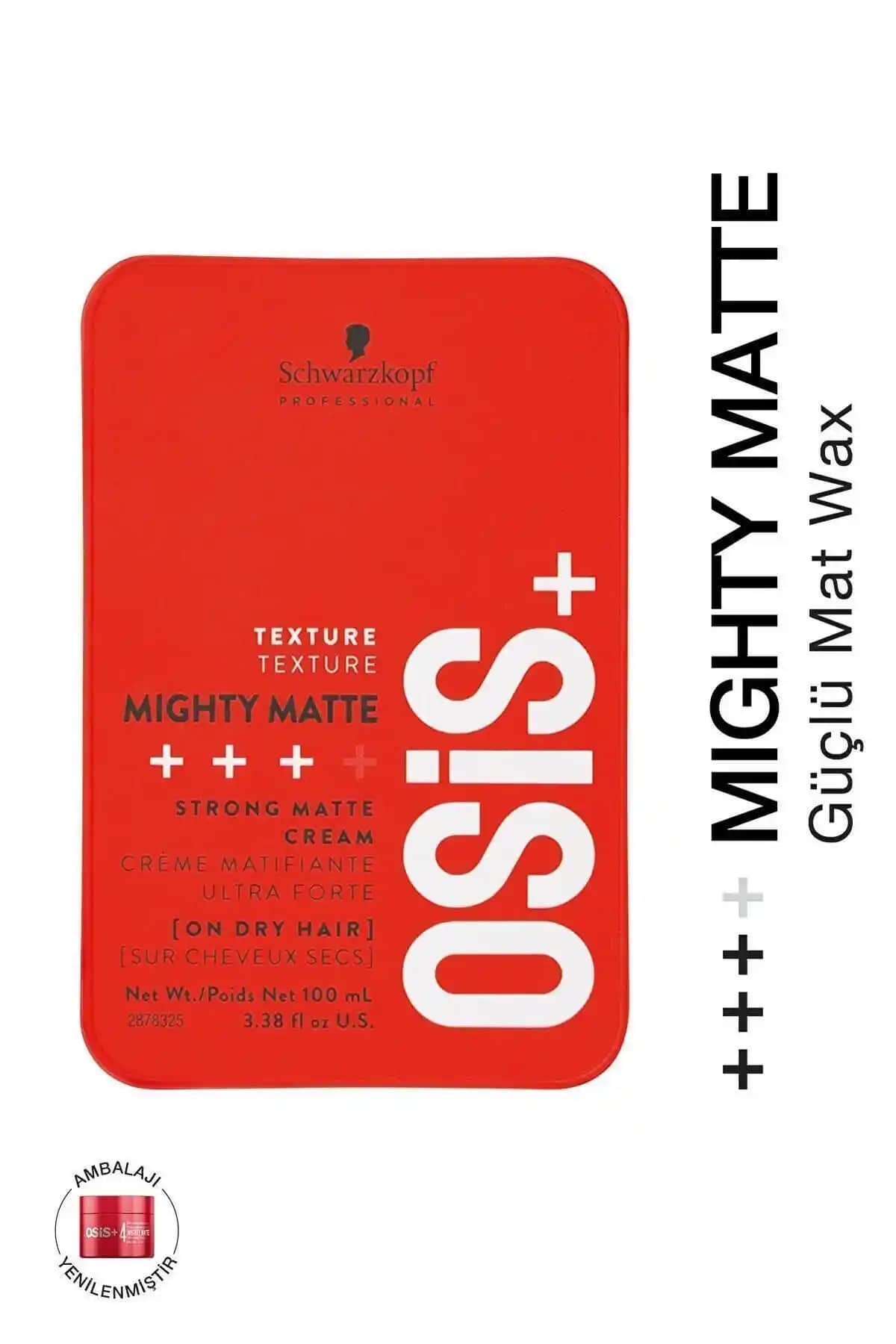 Osis Mighty Matte Güçlü Tutucu Saç Şekillendirici ile Doğal ve Kalıcı Stiller Yaratın