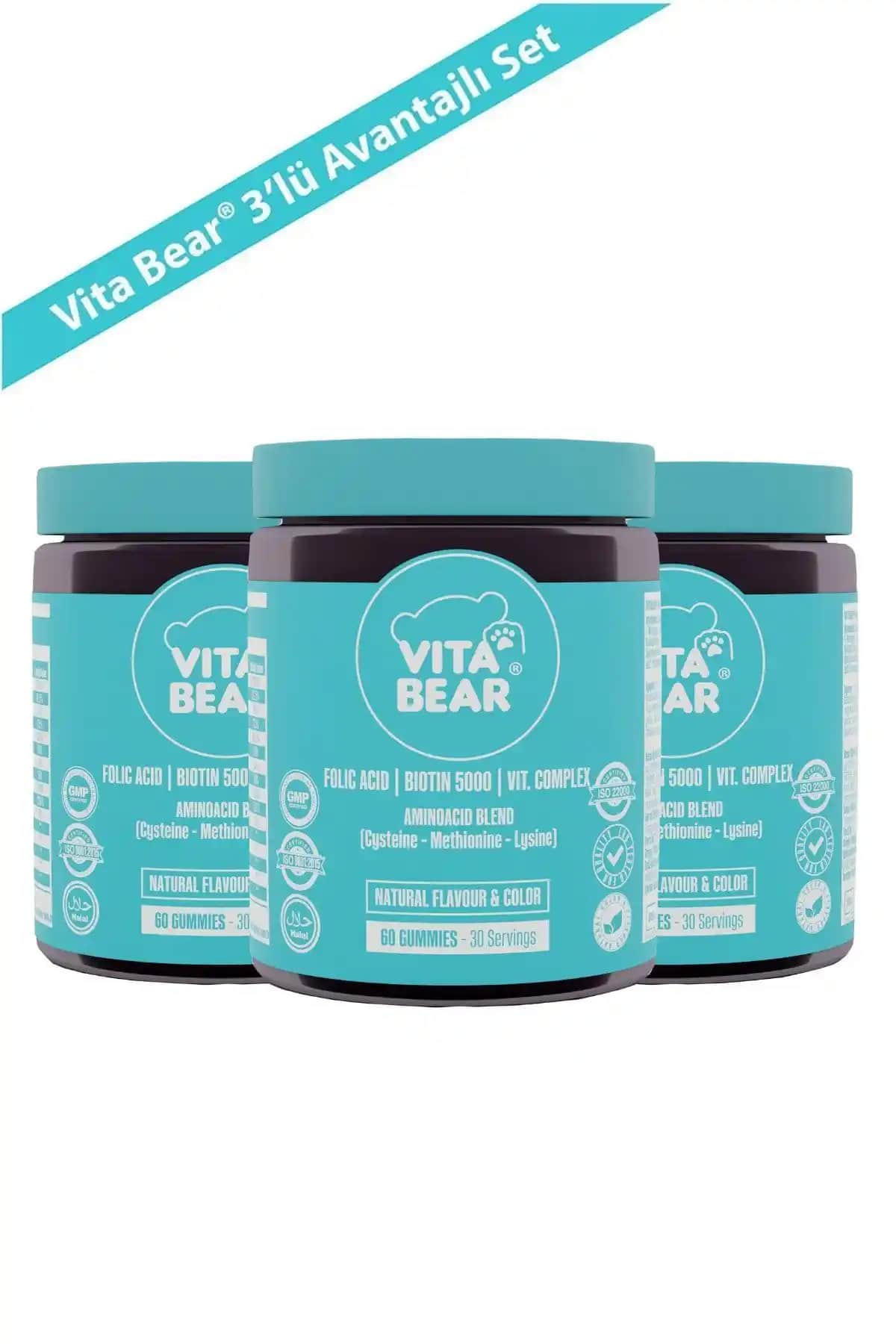 Vita Bear Strong Hair Gummy Vitamin: Saç ve Tırnak Sağlığını Destekleyen Doğal Çözüm
