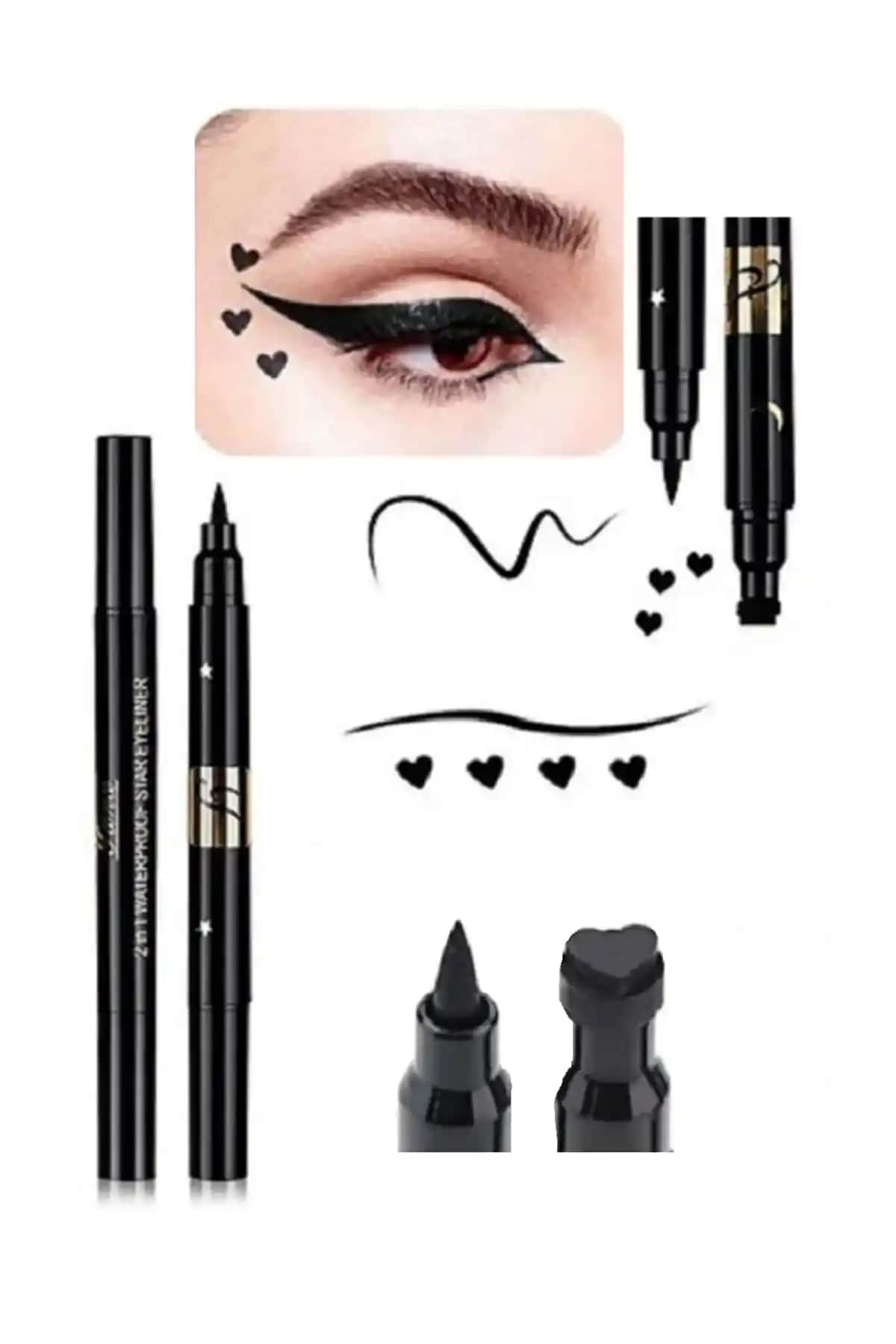 Aks Kozmetik Kalp Desenli Eyeliner: Şık ve Dayanıklı Göz Makyajı İçin Uygun Çözüm