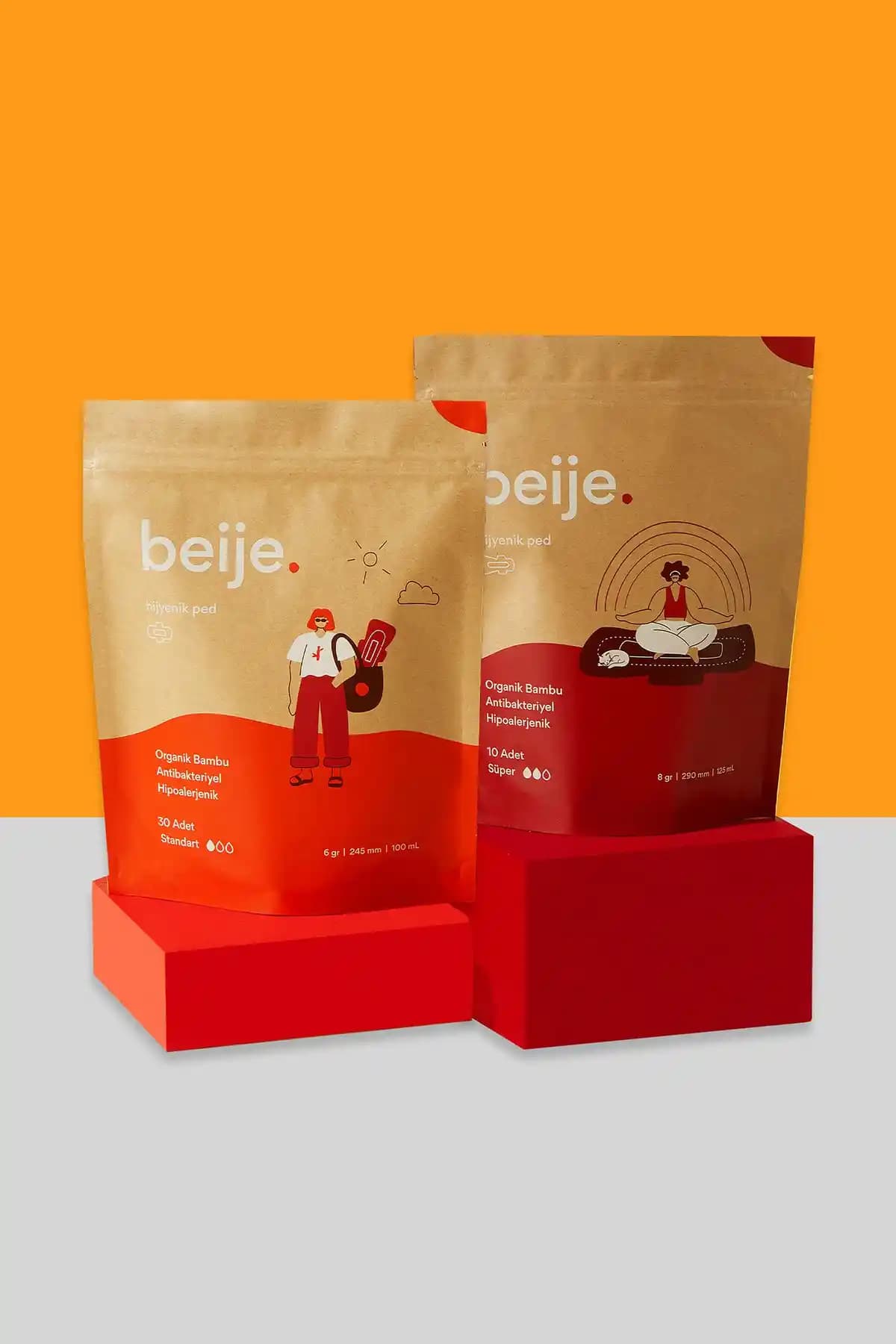 beije Regl Paketleri Karşılaştırması: Gizem'in Regl Paketi ve Hafif Regl Paketi Özellikleri