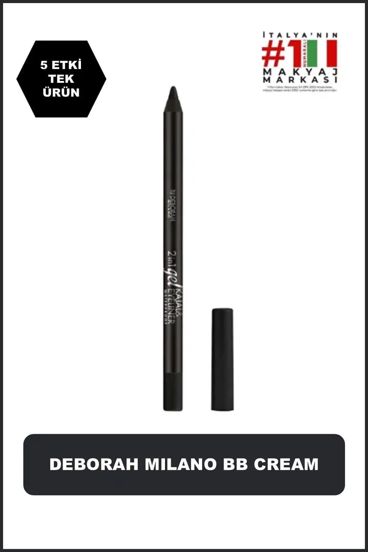 Deborah 2in1 Gel Kajal ve Eyeliner Kalemi: Çok Yönlü ve Dayanıklı Göz Makyajı Ürünü