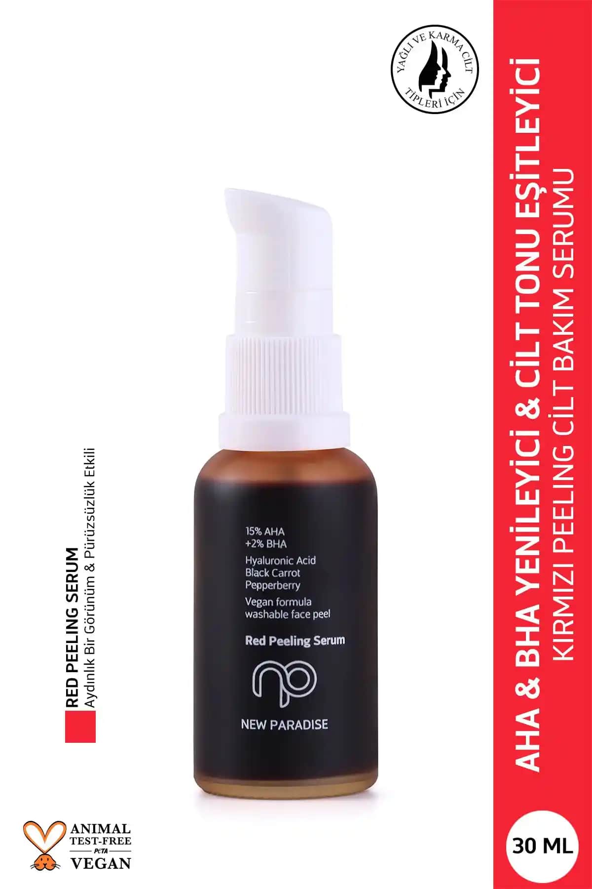New Paradise AHA BHA Red Peeling Serum ile Cilt Yenileme ve Leke Giderme Çözümü
