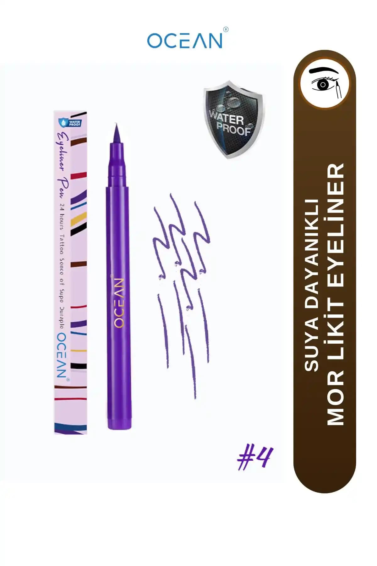 Ocean Mor Eyeliner: Suya ve Tere Dayanıklı, Mat Görünüm Sunan Kalıcı Göz Makyajı Ürünü