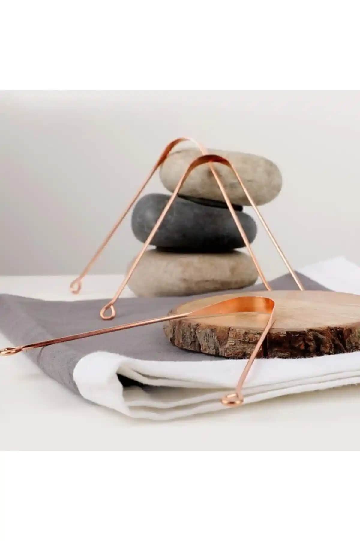 Genel Markalar Gerçek Bakır Dil Temizleme Aparatı ile Sağlıklı Ağız Bakımı