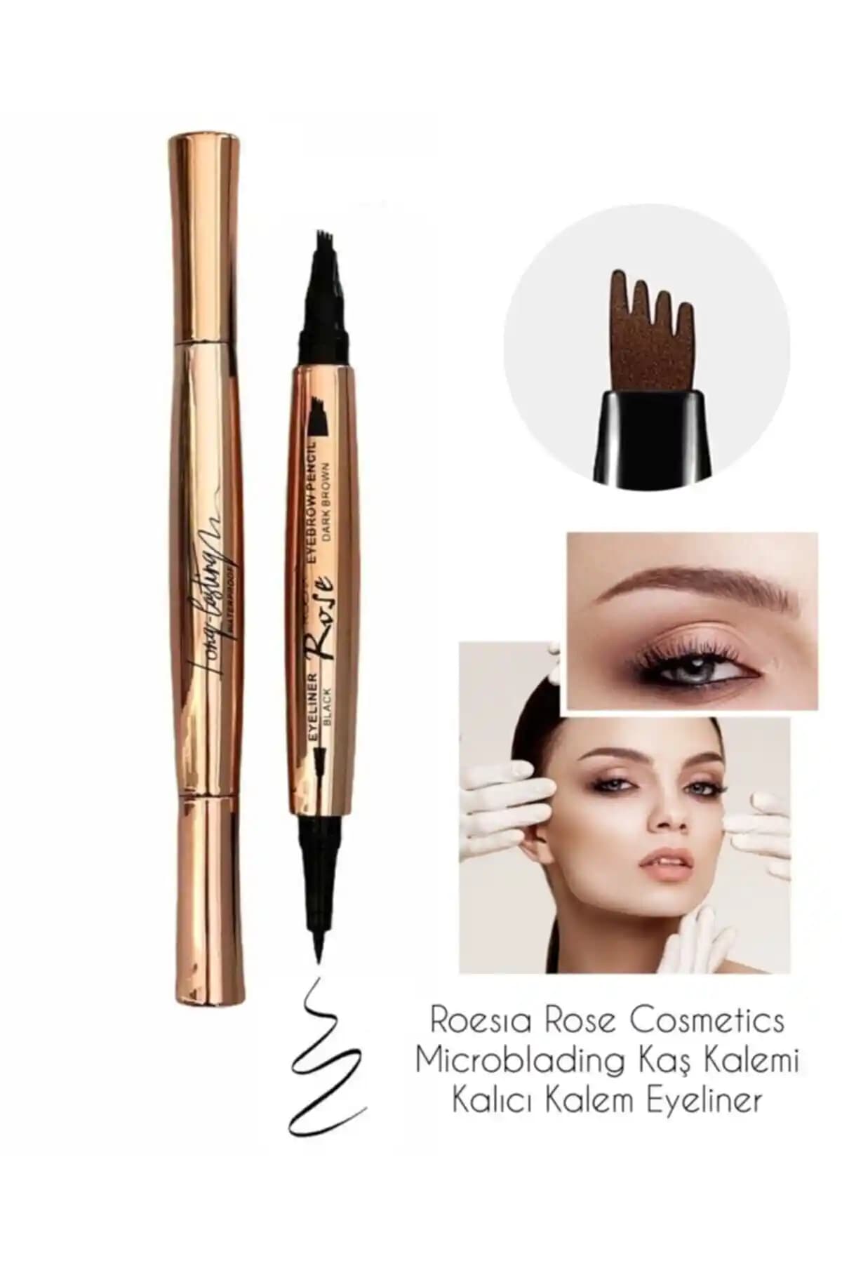 Roesıa Rose Cosmetics Çift Taraflı Kalıcı Kaş ve Eyeliner Kalemi İncelemesi