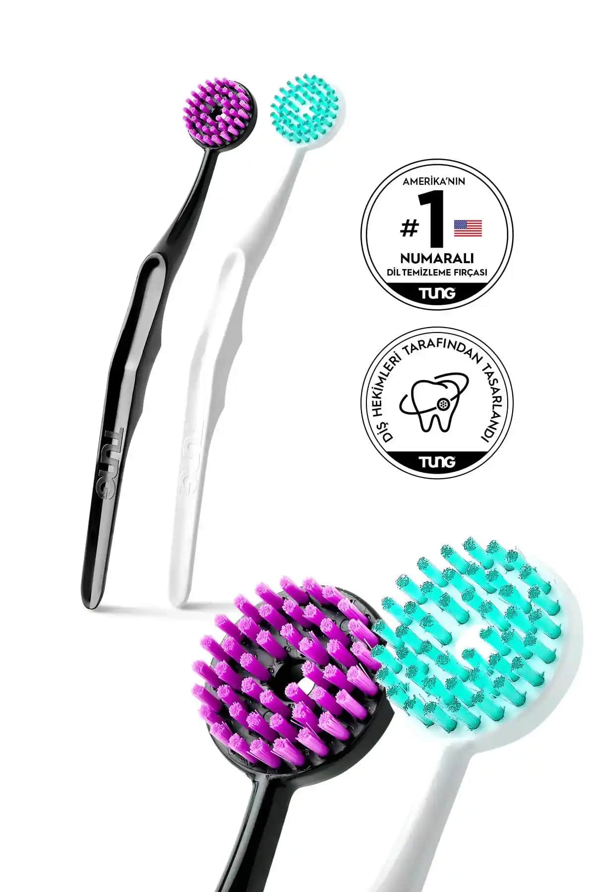 Tung Dil Fırçası 2'li Avantaj Paketi ile Derinlemesine Ağız Temizliği ve Ferahlık Sağlayın