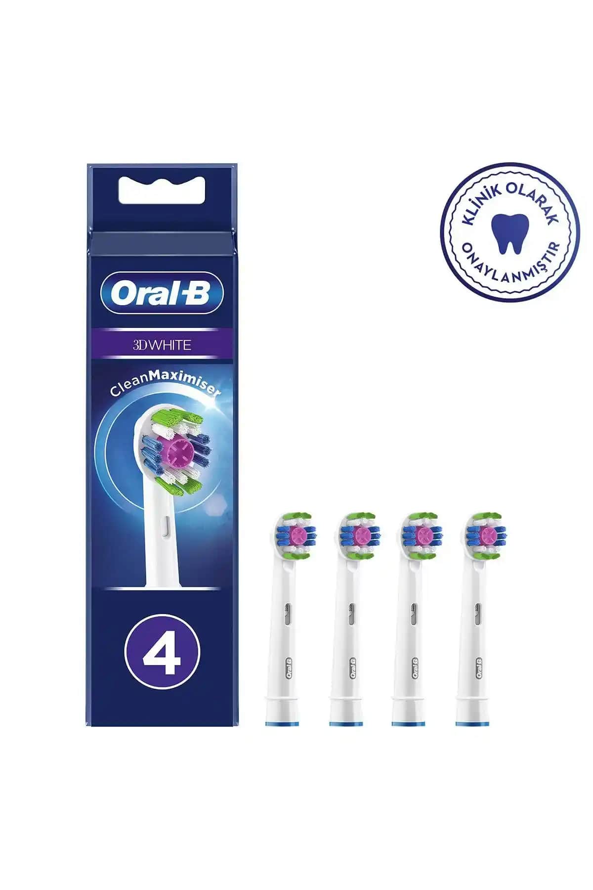 Oral-B Clean Maximiser 3D White Yedek Başlıkları ile Derinlemesine Temizlik ve Beyazlatma