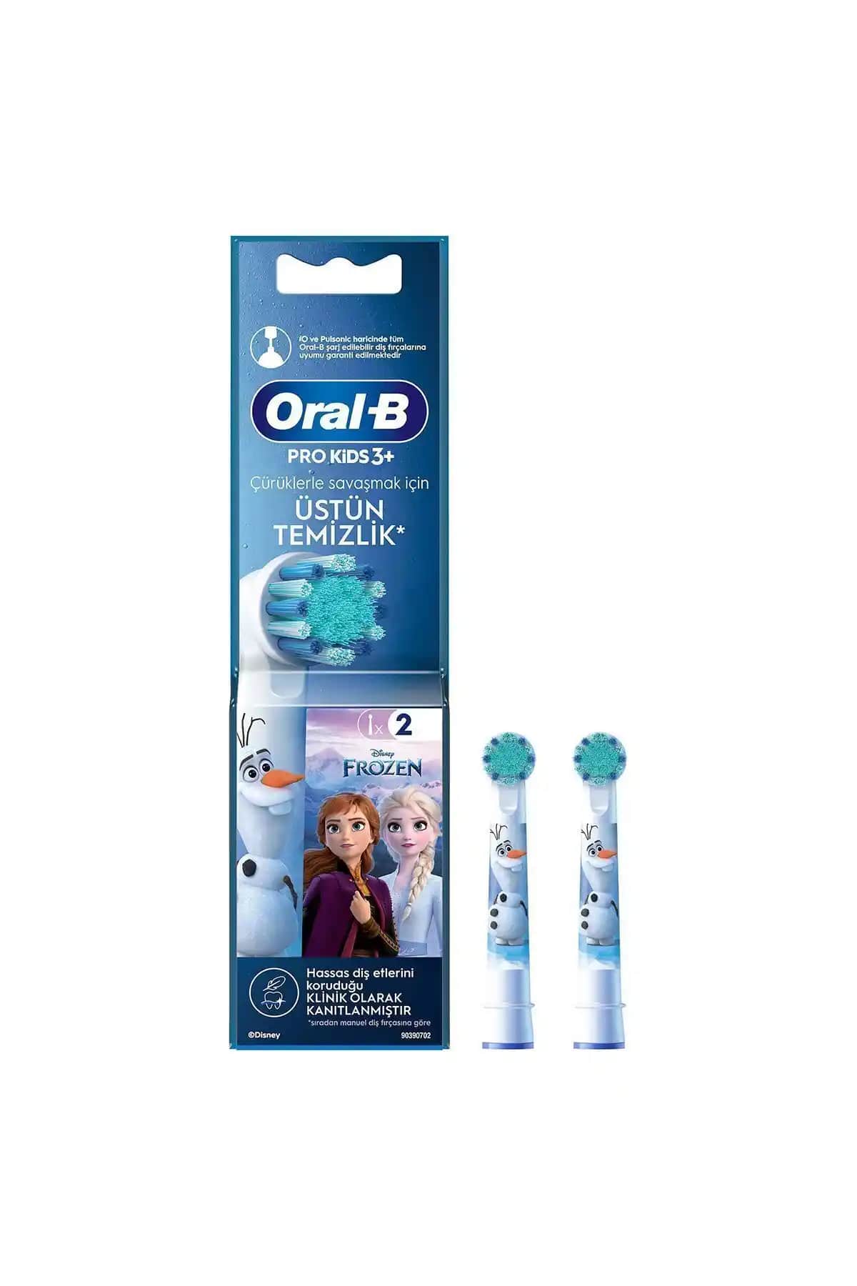Oral-B Pro Kids Frozen Şarjlı Diş Fırçası Yedek Başlıkları Güvenli ve Etkili Temizlik İçin