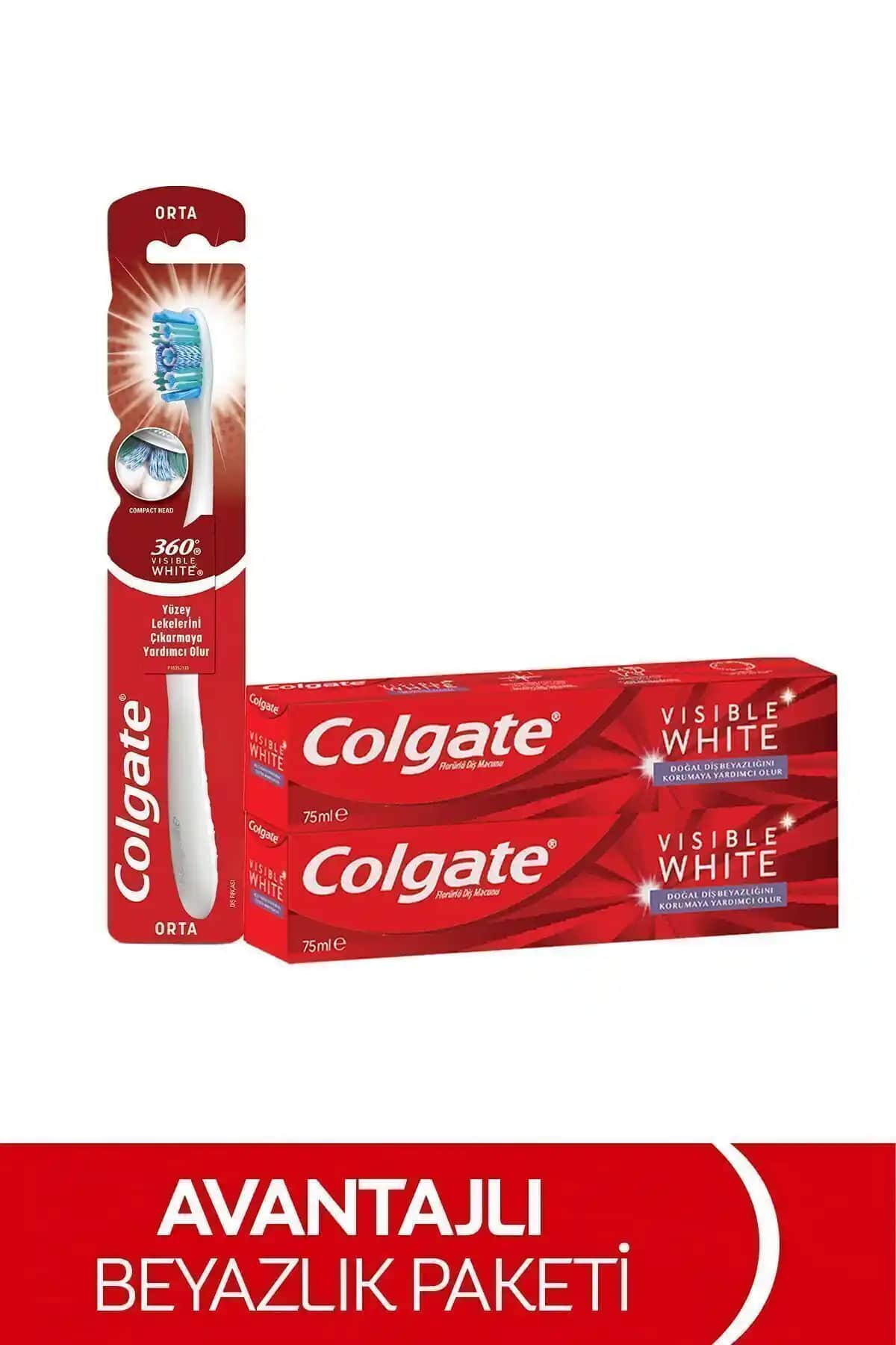 Colgate Visible White Maksimum Beyazlık Diş Macunu ve 360 Visible White Orta Diş Fırçası İncelemesi