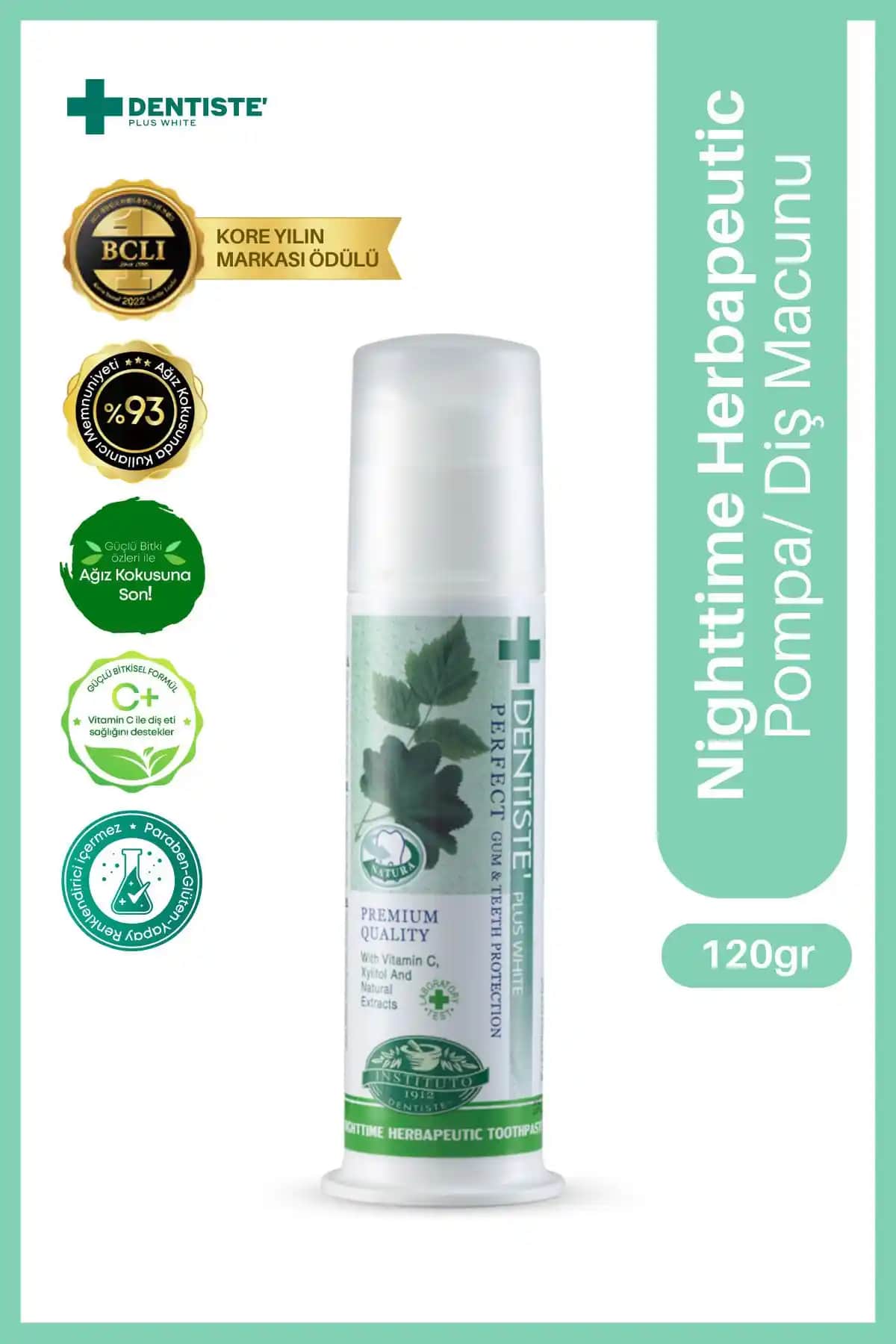 Dentiste Plus Nighttime Herbapeutic Ağız Kokusu Önleyici Pompalı Diş Macunu Özellikleri ve Kullanım Rehberi