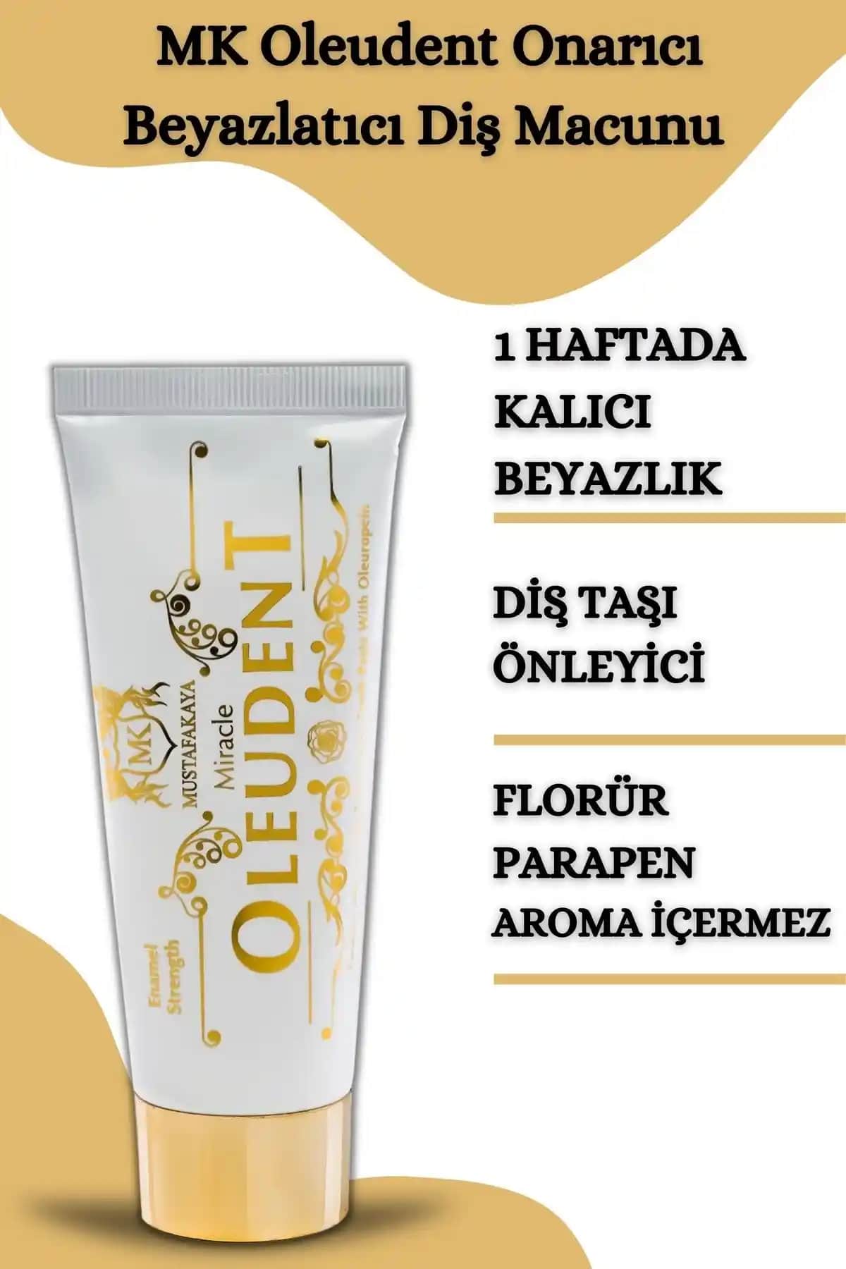 MK MustafaKaya Oleudent Onarıcı Beyazlatıcı Diş Macunu: Doğal İçeriklerle Güçlü Ağız Bakımı