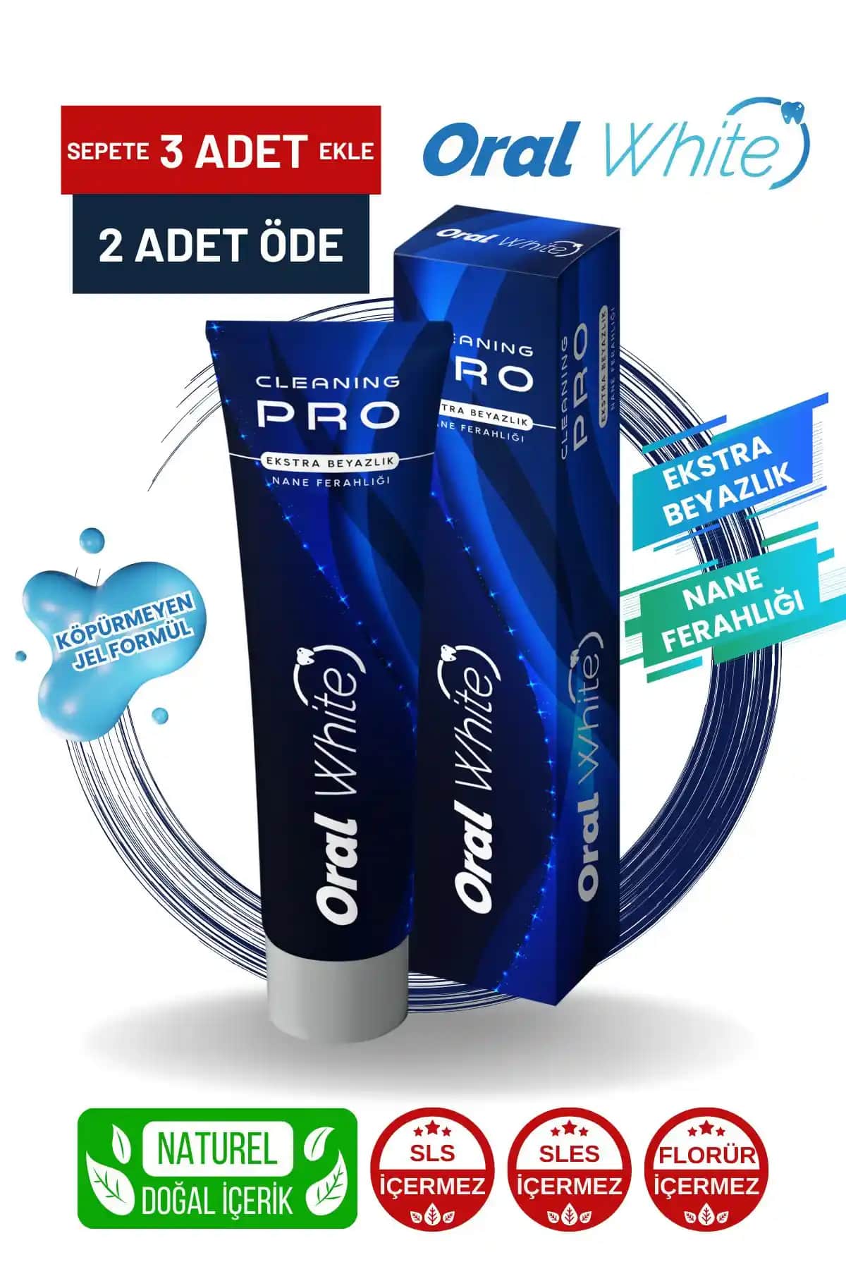 Oral White Cleaning Pro Ekstra Beyazlık Nane Ferahlığı: Güvenilir ve Doğal Diş Bakım Ürünü