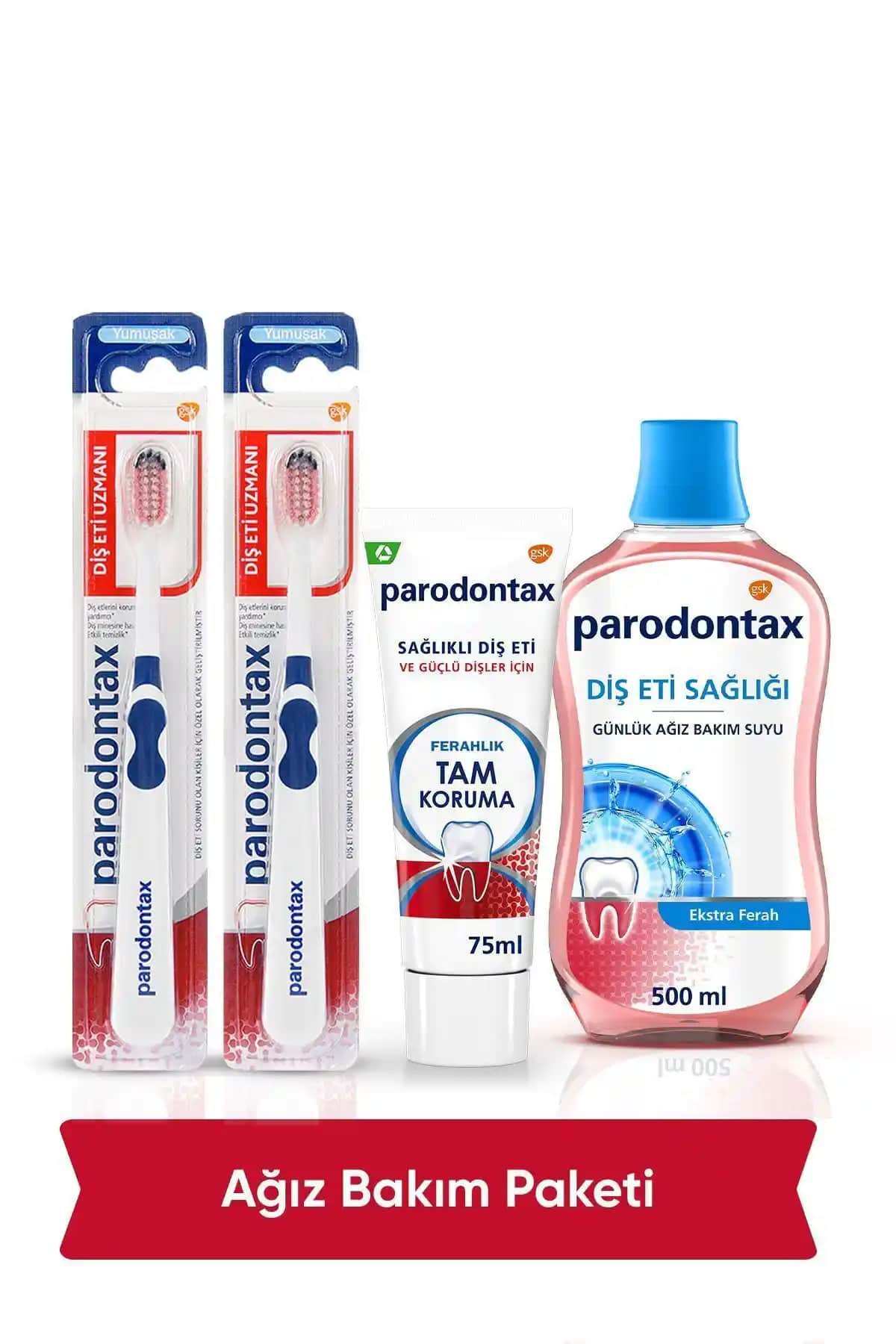 Parodontax Komple Ağız Bakım Seti Sağlıklı Dişler ve Güçlü Diş Eti İçin Güvenilir Çözüm