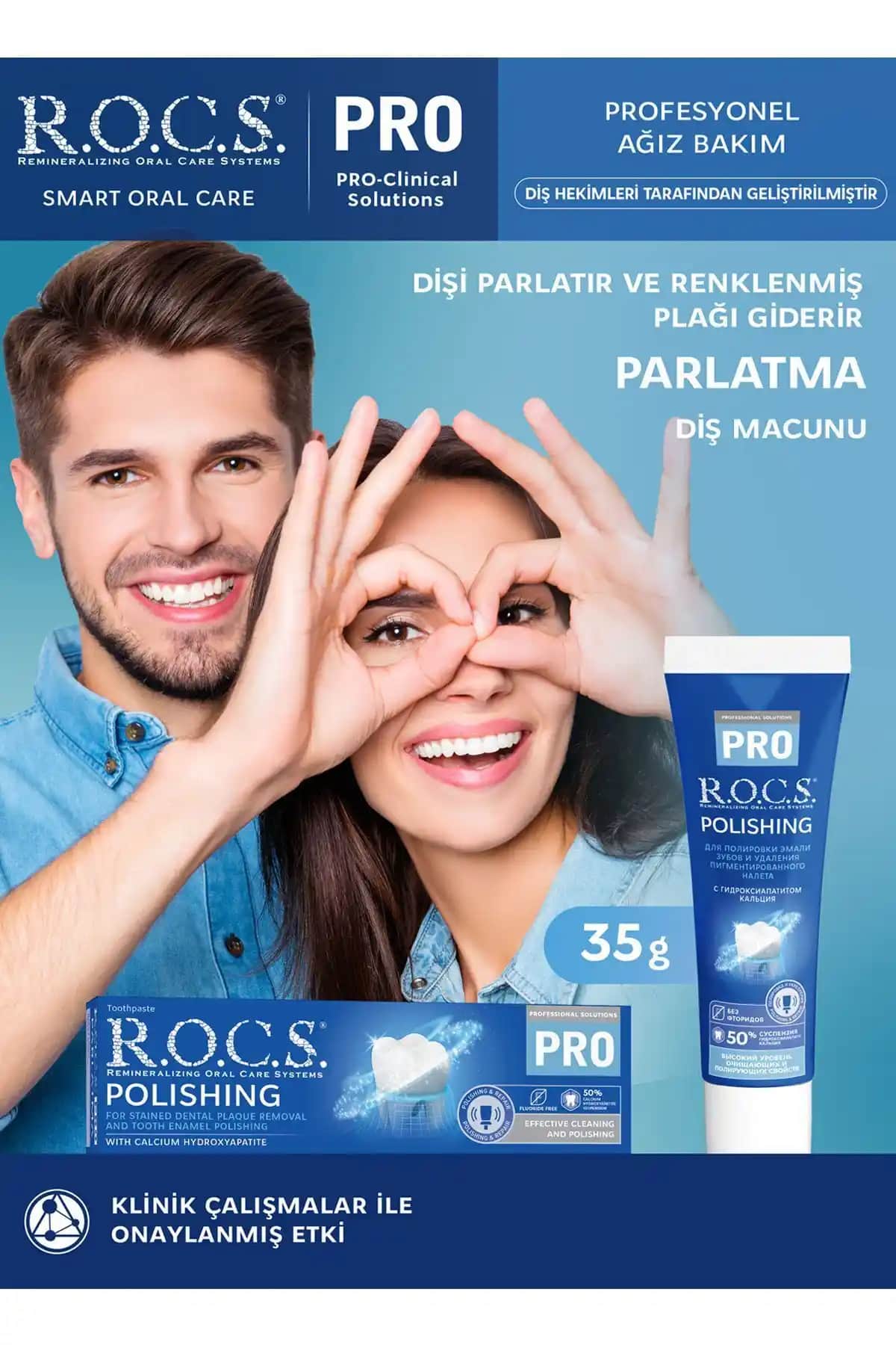 R.O.C.S. R.o.c.s Pro Diş Parlatma Macunu ile Parlak ve Beyaz Gülüşler İçin Güvenilir Çözüm