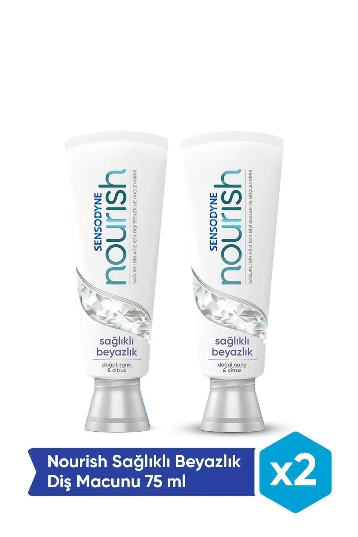 Sensodyne Nourish Sağlıklı Beyazlık Diş Macunu: Hassas Dişler İçin Günlük Koruma ve Beyazlatma