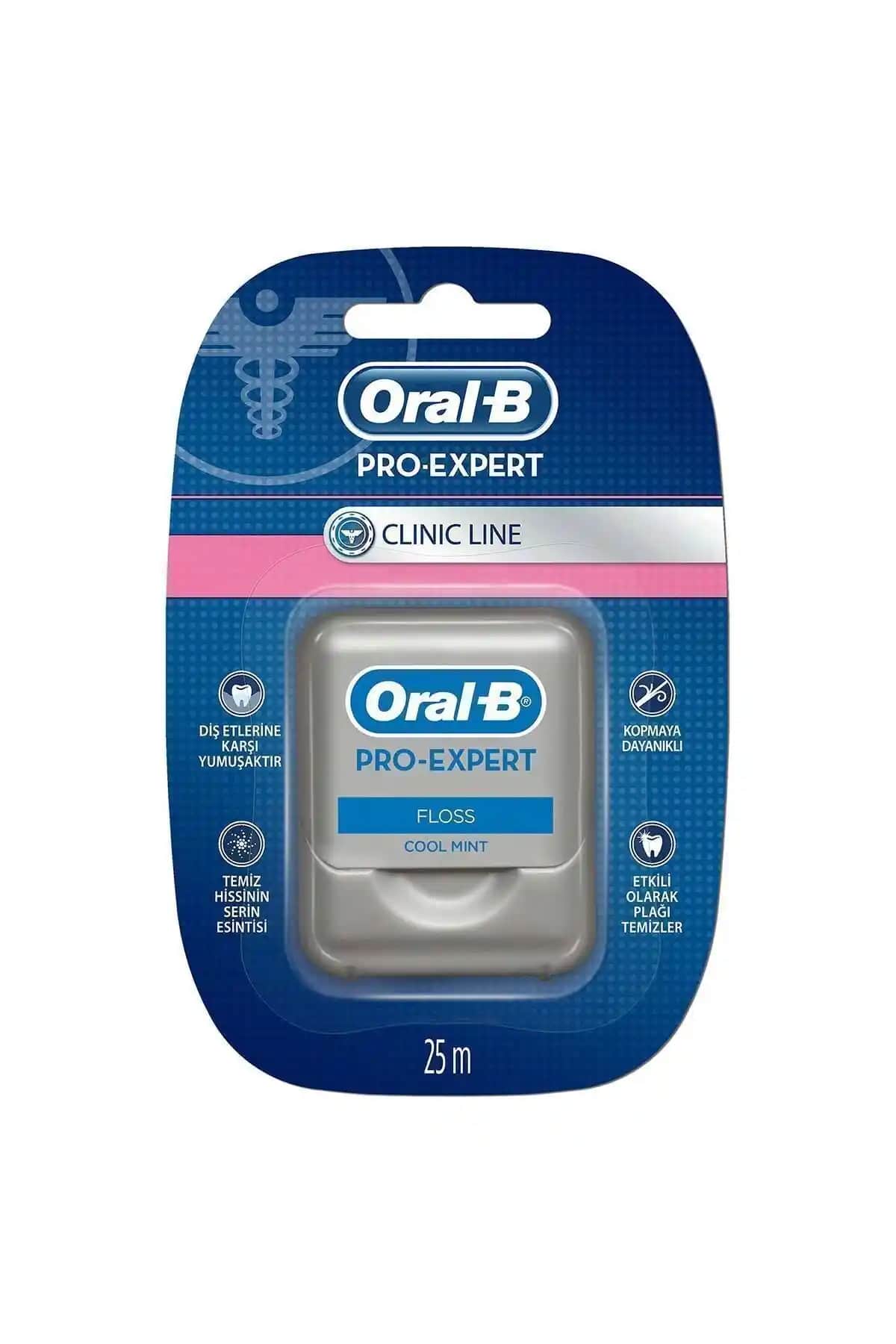 Oral-B Diş İpi Pro-Expert Clinic Line 25 M Hassas Dişler İçin Etkili Temizlik Çözümü