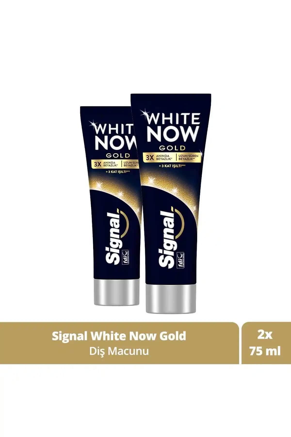 Signal White Now Gold Beyazlatıcı Diş Macunu ile Gözle Görülür Parlaklık ve Temizlik Sağlayın