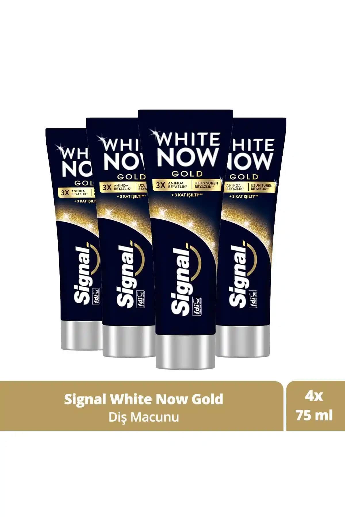 Signal White Now Gold Beyazlatıcı Diş Macunu ile Parlak ve Sağlıklı Gülüşler İçin Uygun Seçenekler