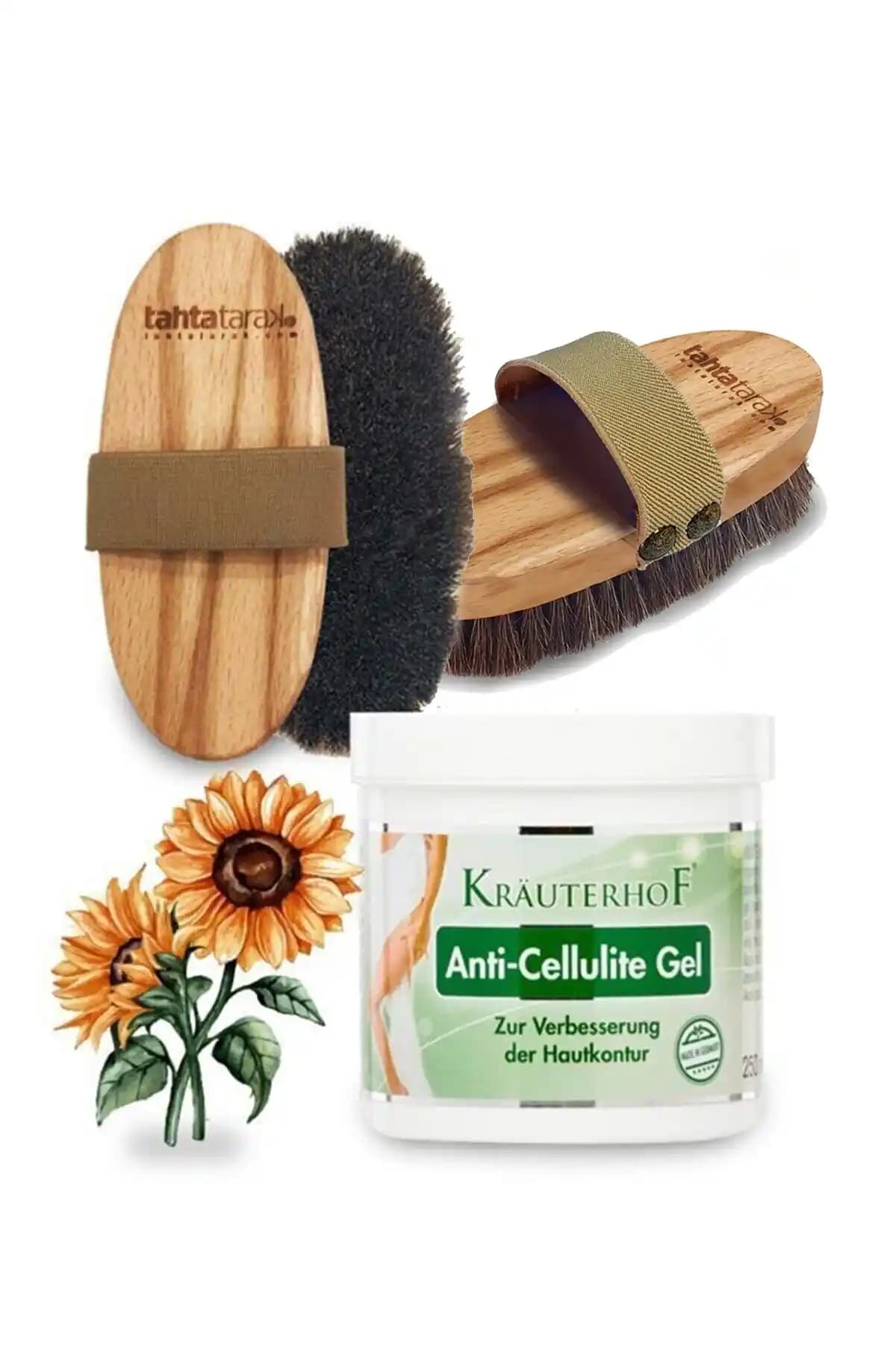 Selülit Karşıtı Doğal At Kılı Fırçası ve Anti-cellulite Jel ile Cilt Bakımında Yeni Dönem