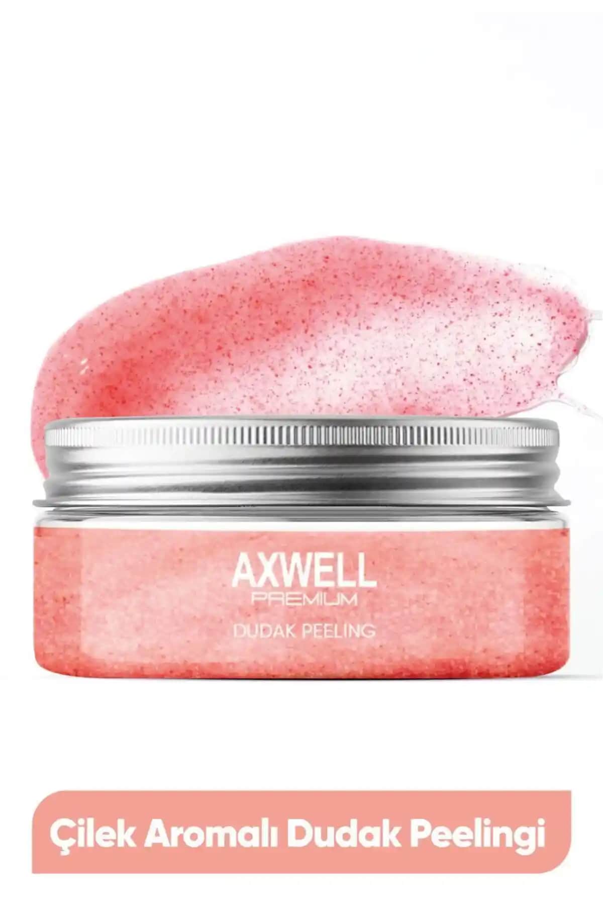 AXWELL PREMIUM Çilek Aromalı Dudak Bakım Peelingi Doğal ve Nemlendirici Özellikleriyle