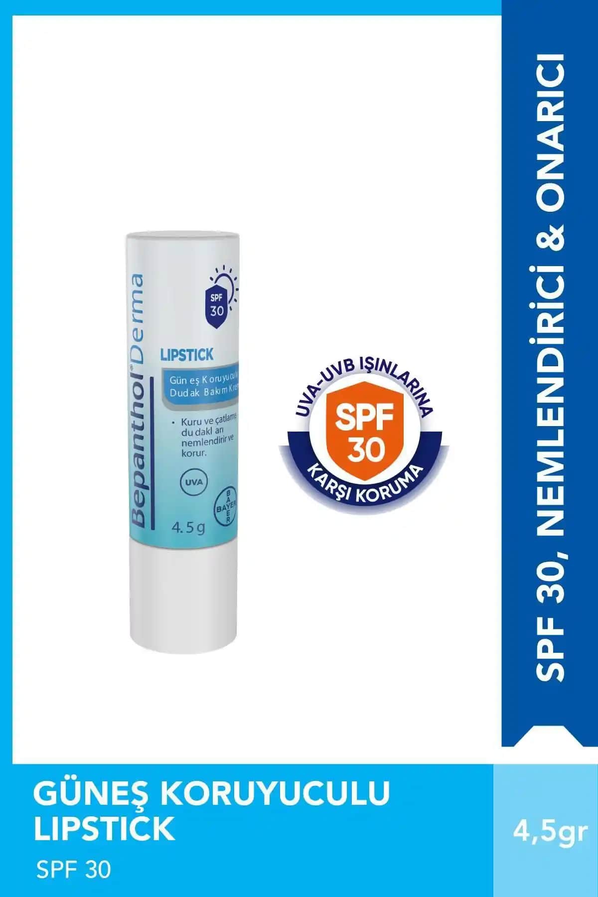 Bepanthol Lipstick SPF30 ile Günlük Dudak Bakımında Koruma ve Nemlendirme