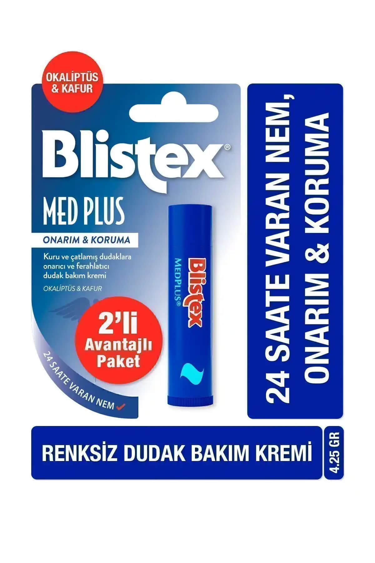 Blistex Medplus Dudak Bakım Sticki Kuruyan ve Çatlayan Dudaklar İçin Güçlü Bir Çözüm