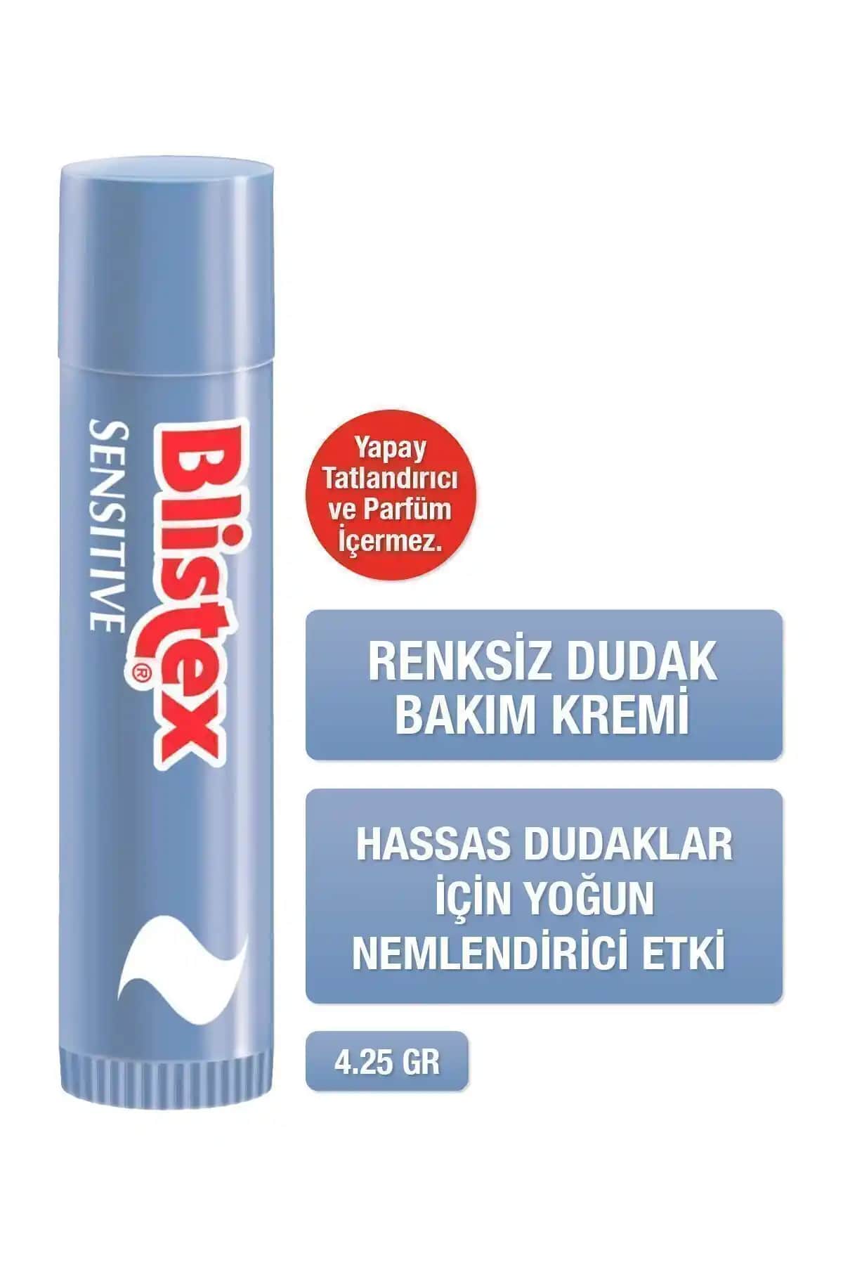Blistex Sensitive Hassas Dudaklar İçin Yoğun Nemlendirici Balm ile Dudaklarınızı Koruyun