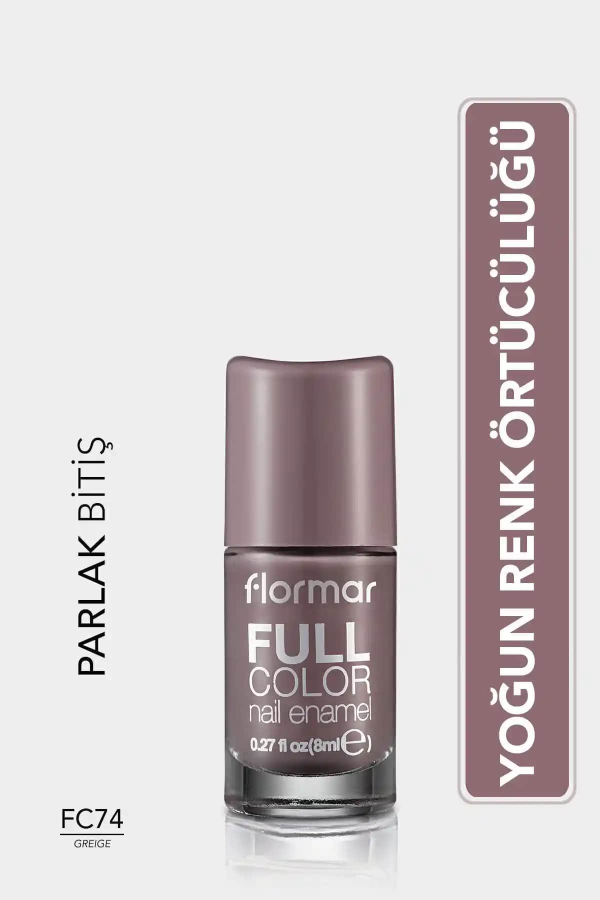Flormar Yoğun Pigmentli Parlak Oje Serisi Karşılaştırması Fc74 Greıge ve Fc76 Vintage