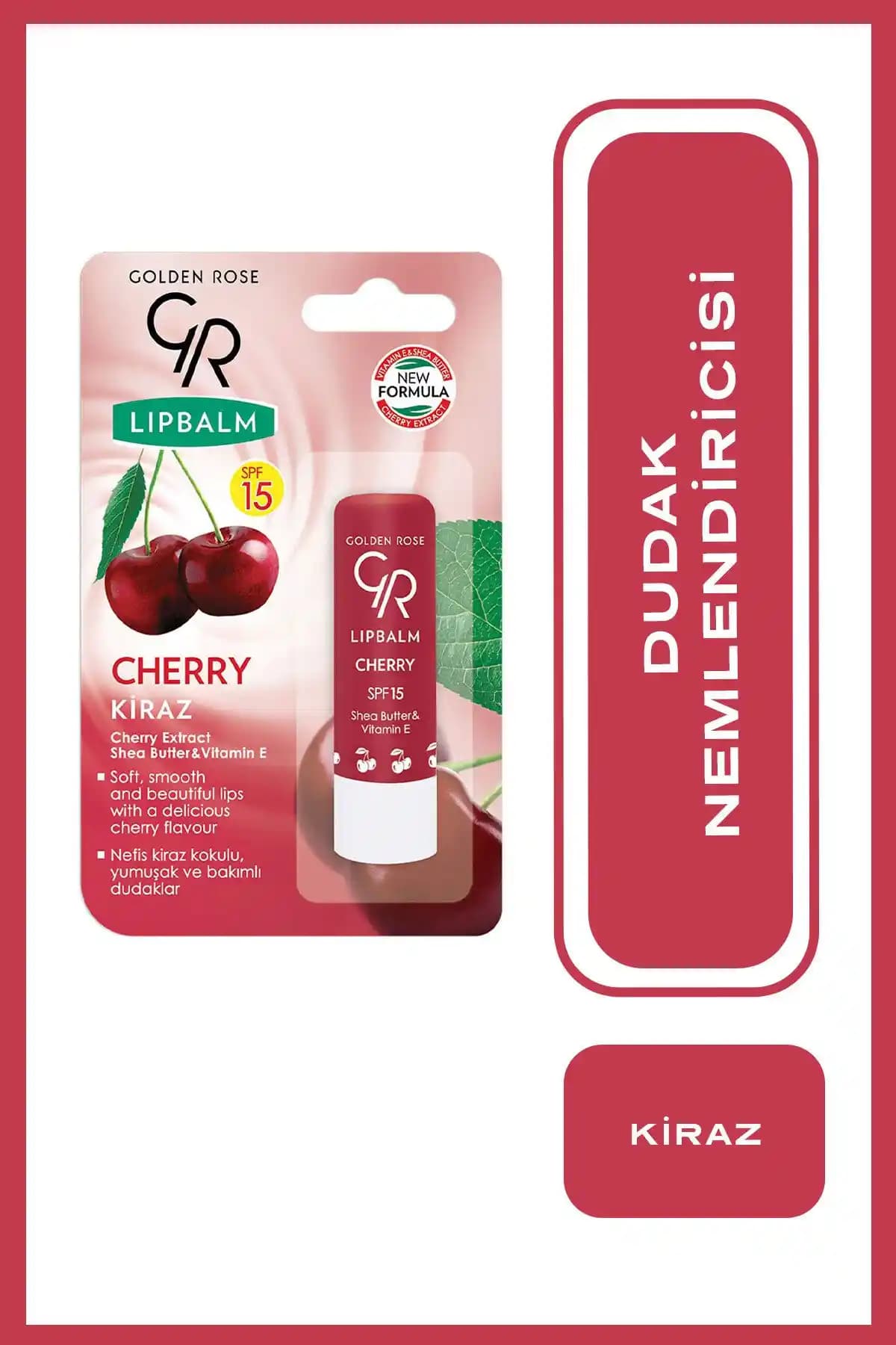 Golden Rose Lip Balm No: 07 Cherry ile Dudaklarınızda Doğal Renk ve Nem