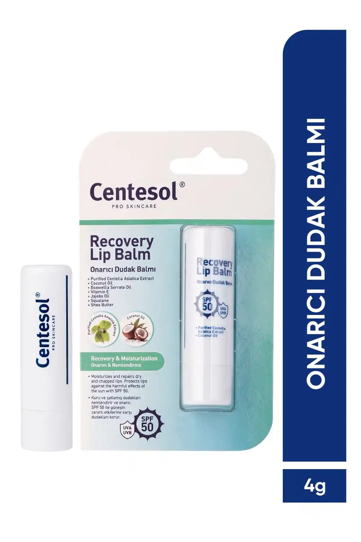 Görkito Centesol Onarıcı Dudak Balmı SPF 50+ ile Günlük Dudak Koruma ve Bakım