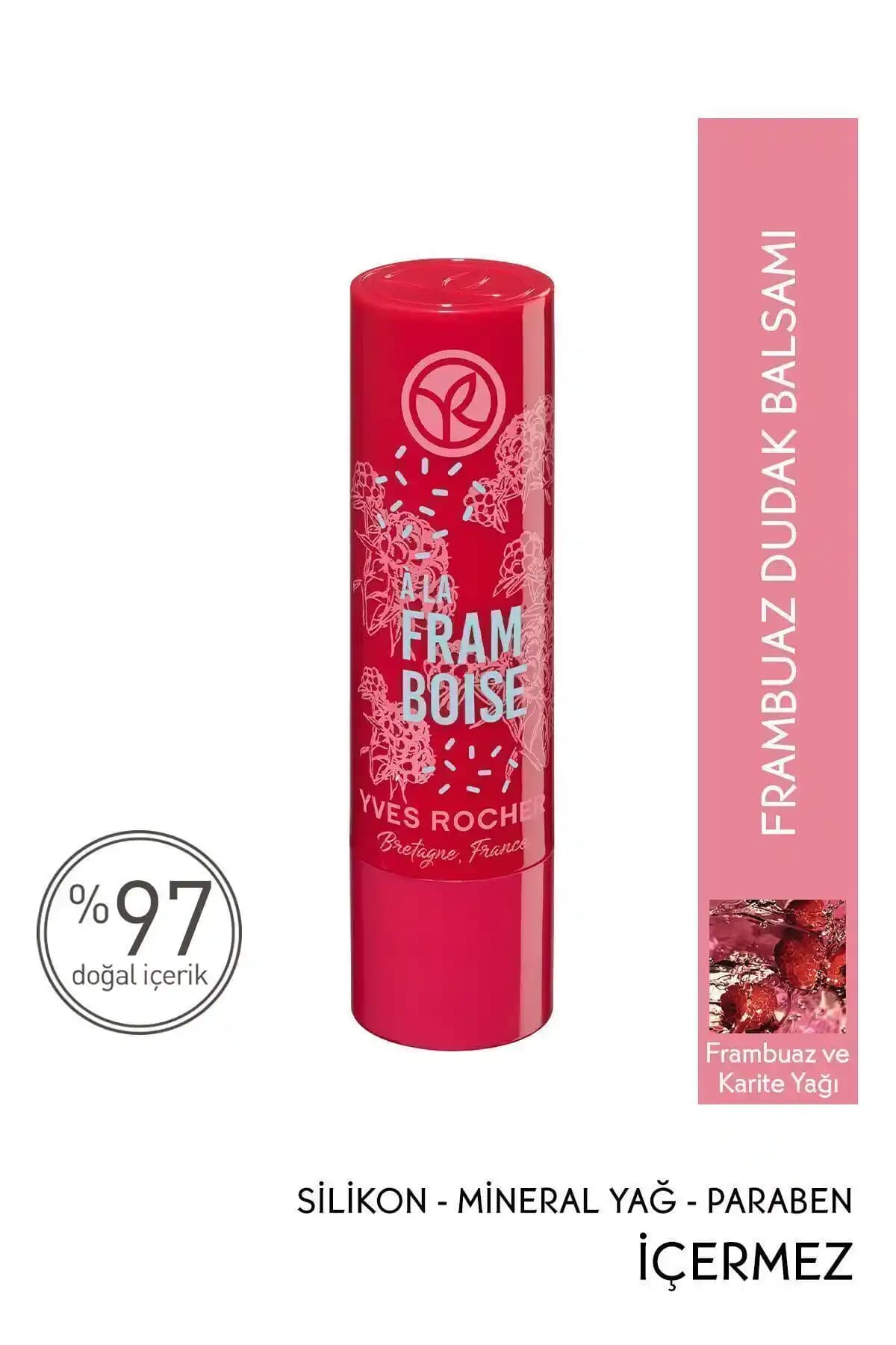 Yves Rocher Frambuaz Dudak Balsamı: Doğal ve Nemlendirici Dudak Bakım Ürünü